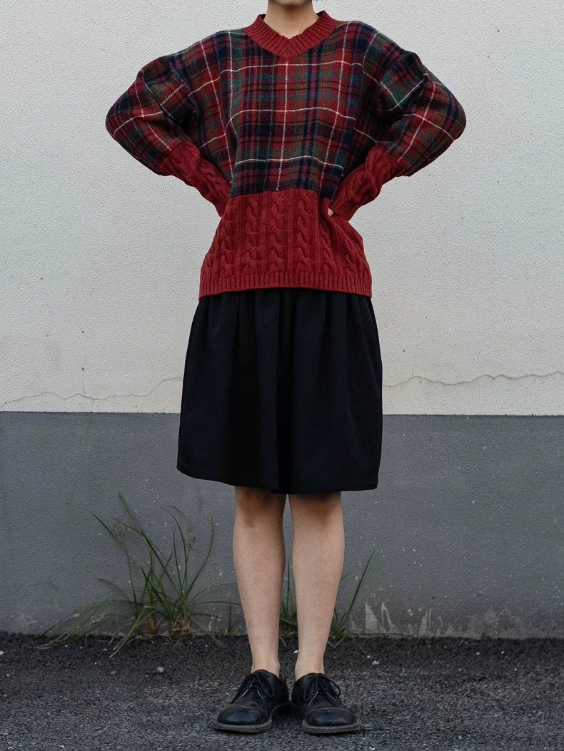 Kenzo KENZO Red checkered knit sweater Size M / US 6-8 / IT 42-44 - 2 Thumbnail