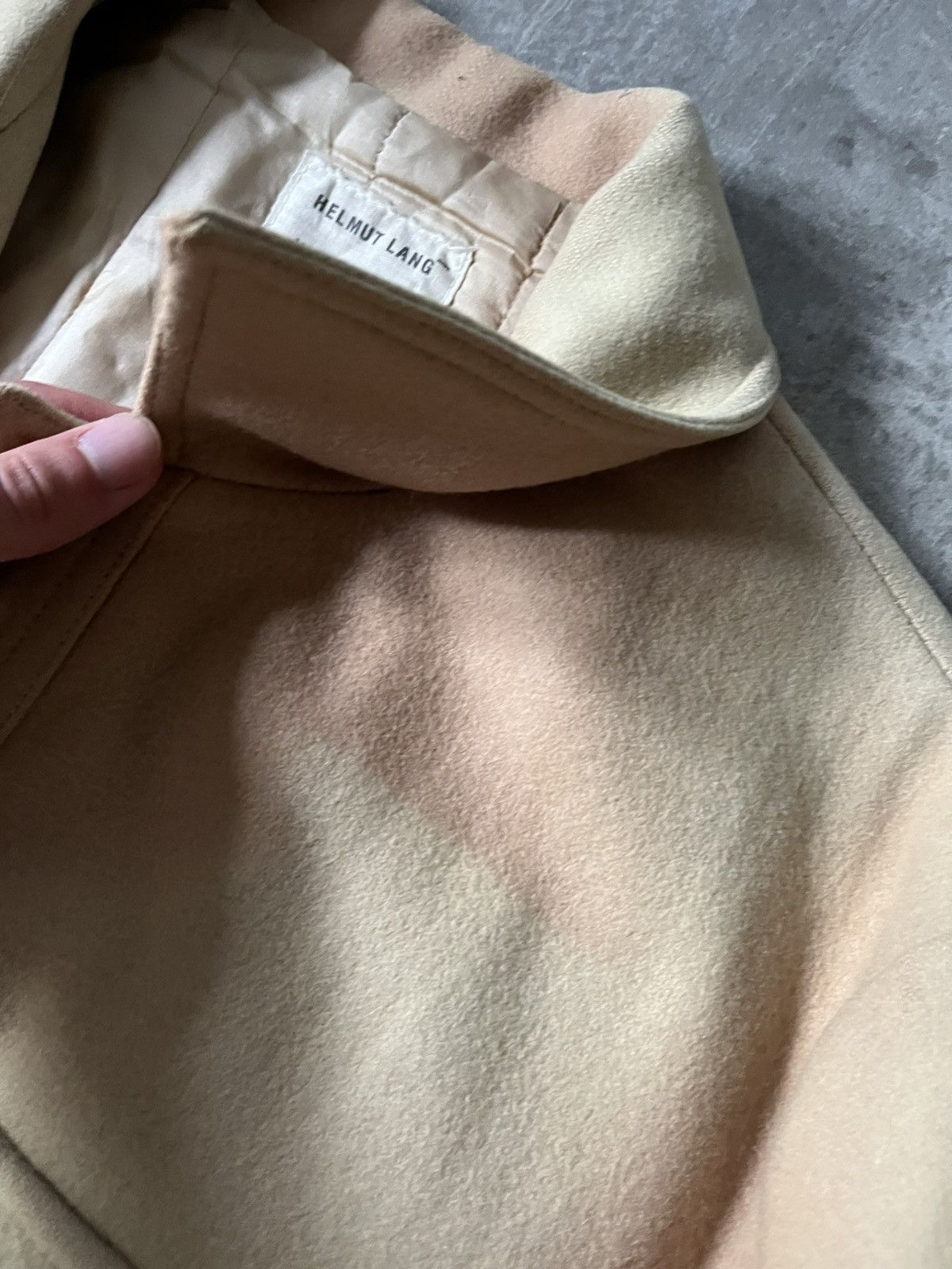 Helmut Lang Vintage Helmut Lang 1997 wool beige coat archival Size US L / EU 52-54 / 3 - 10 Thumbnail