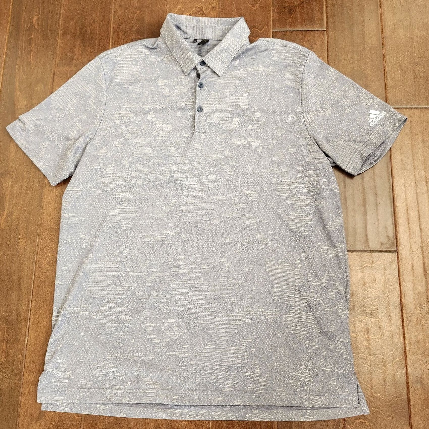 Adidas adidas Golf Polo Shirt Mens XL Gray Primegreen Short Sleeve Button Collar Polo Shirt Sports Comfort Casual Activewear Travel Size US XL / EU 56 / 4 - 2 Thumbnail