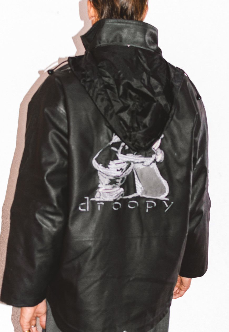 Vintage Vintage Y2K Fux Leather Jacket Embroidery Bart Simpson Logo Size US L / EU 52-54 / 3 - 2 Thumbnail