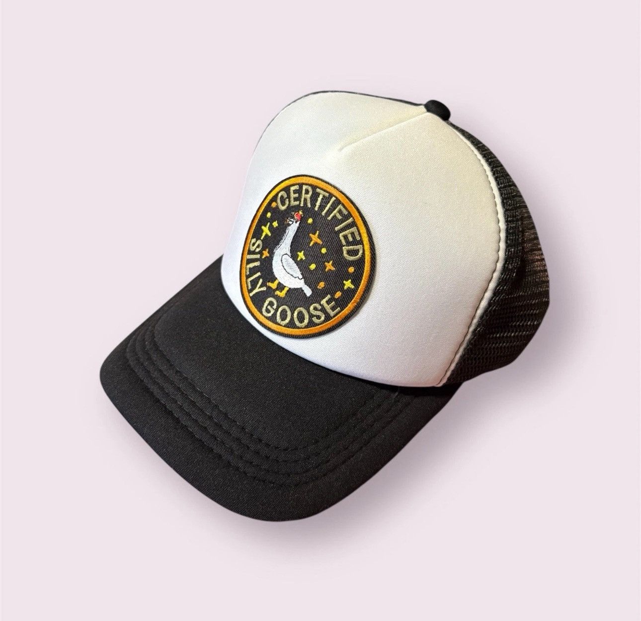 Vintage Silly Goose Trucker Hat Black Mesh Snapback Adjustable Cap Size ONE SIZE - 1 Thumbnail