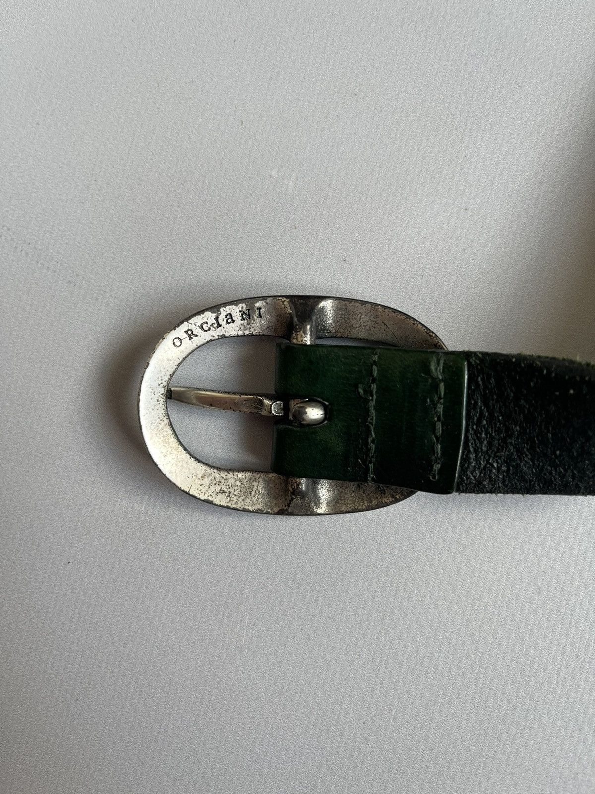 Orciani Orciani Green Genuine Leather Unisex Belt Size ONE SIZE - 3 Thumbnail
