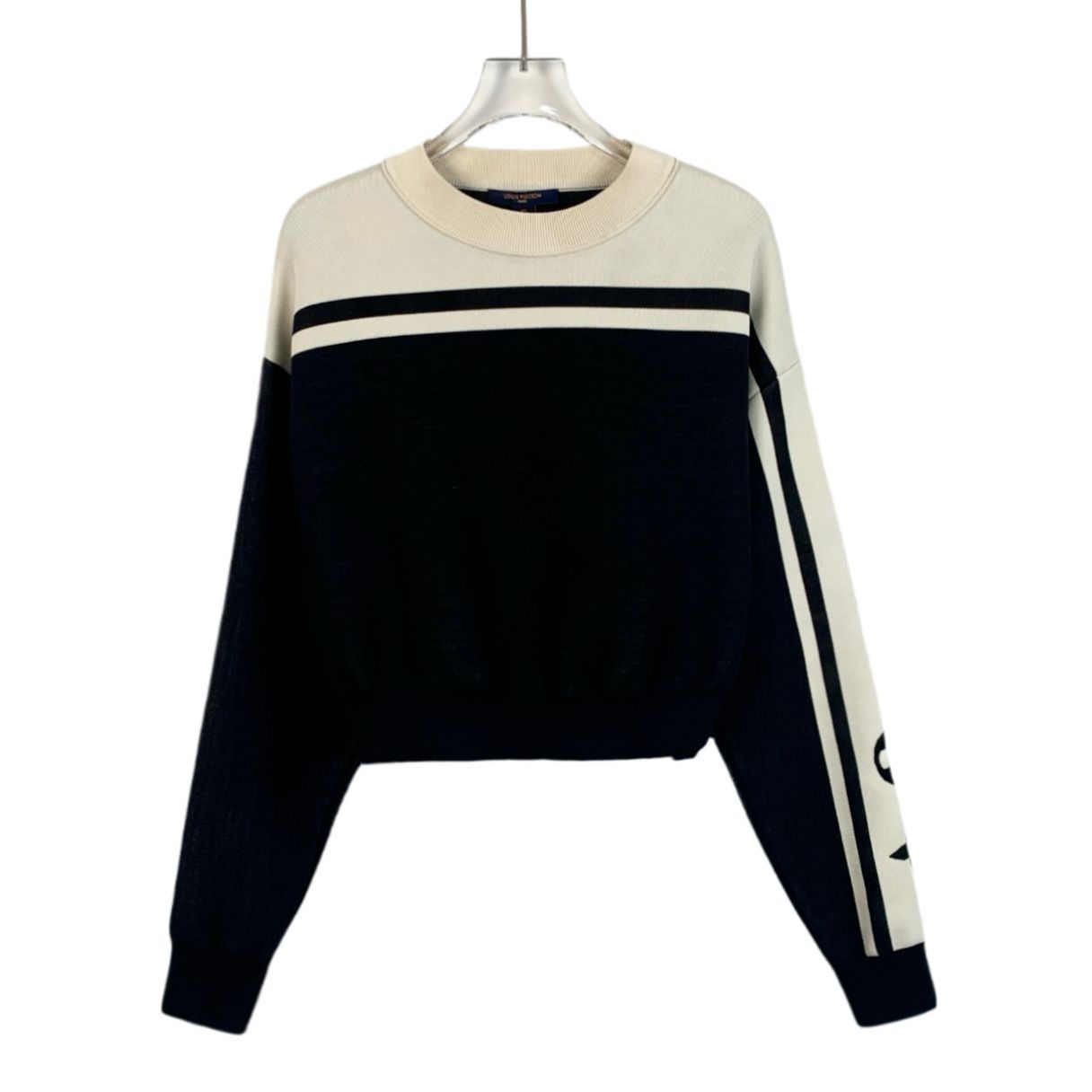 Louis Vuitton Louis Vuitton Colorblock Logo Jacquard Knit Sweater (Size XS Size XS / US 0-2 / IT 36-38 - 1 Thumbnail