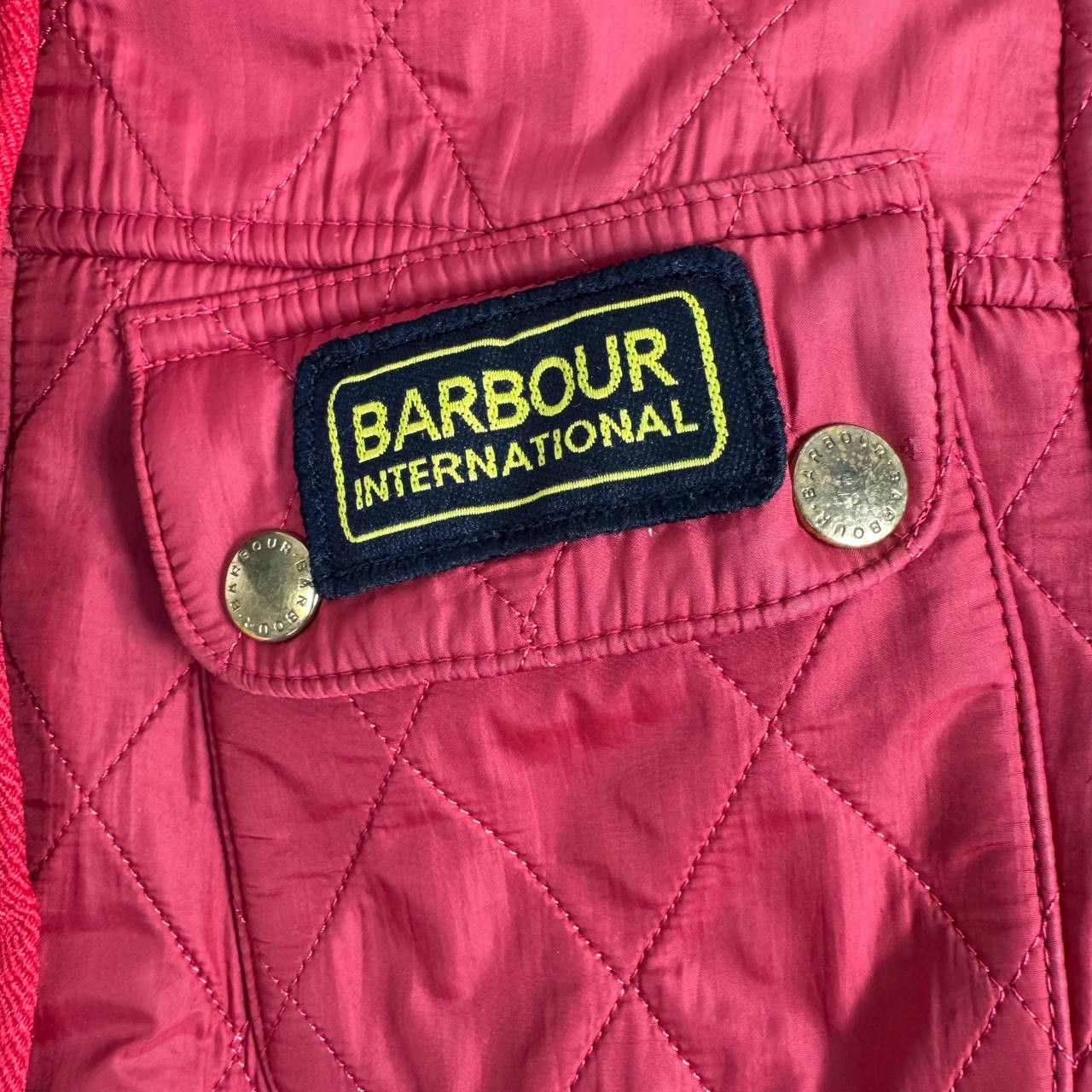 Barbour Barbour International Womens Quilted Red Belted Size UK 12 Size L / US 10 / IT 46 - 3 Thumbnail