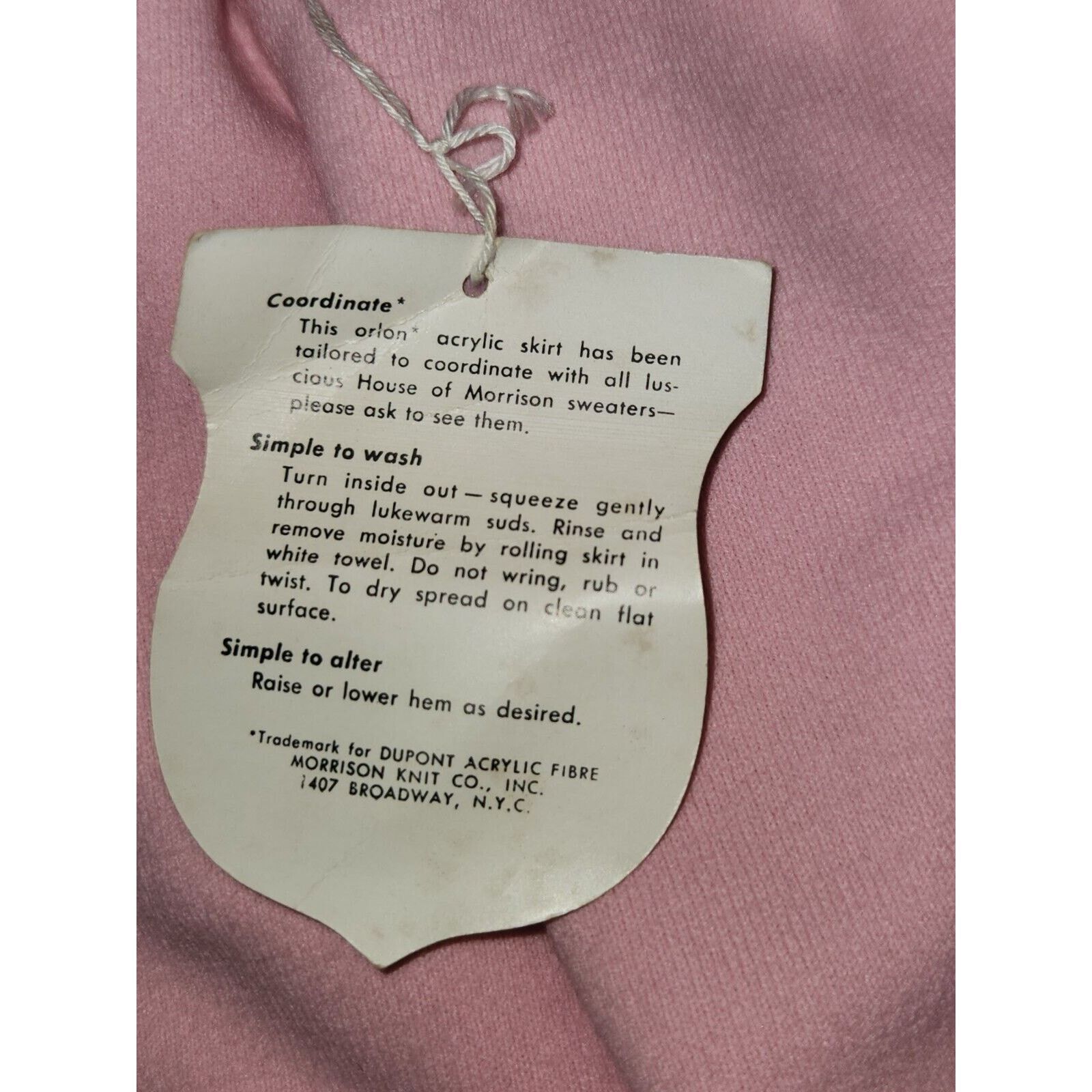 Other 1960sNWT Pink Skirt Women's18 House of Morrison, Knee Length Size 26" / US 2 / IT 38 - 3 Thumbnail