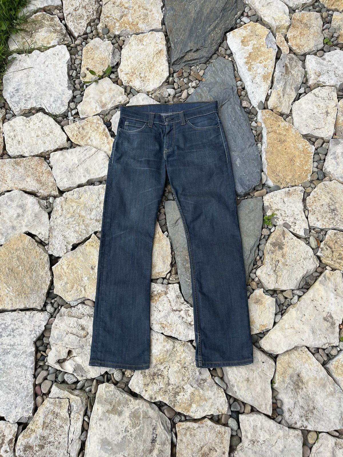 Vintage Levi’s 506 y2k waxed denim jeans 32x32 goth baggy