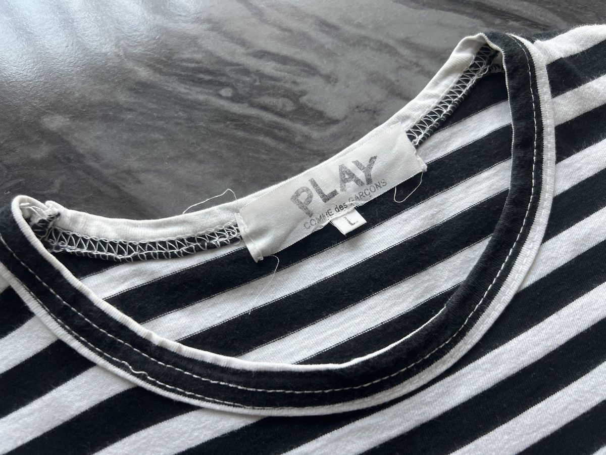Comme des Garcons Comme Des Garcons : Play Black White Stripe Long Sleeve Size US L / EU 52-54 / 3 - 3 Thumbnail