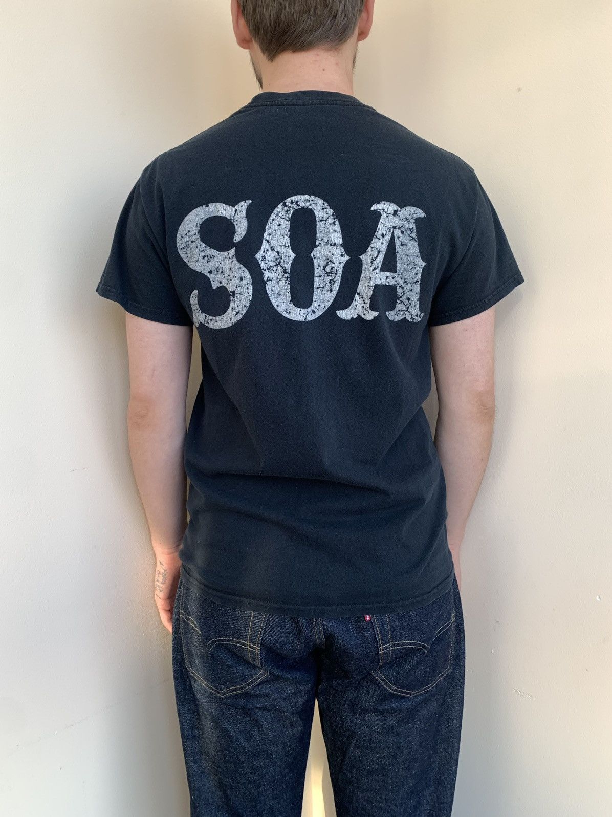 Gildan Sons Of Anarchy Reaper Logo T-Shirt Gildan 2016 2010s Size US M / EU 48-50 / 2 - 4 Thumbnail