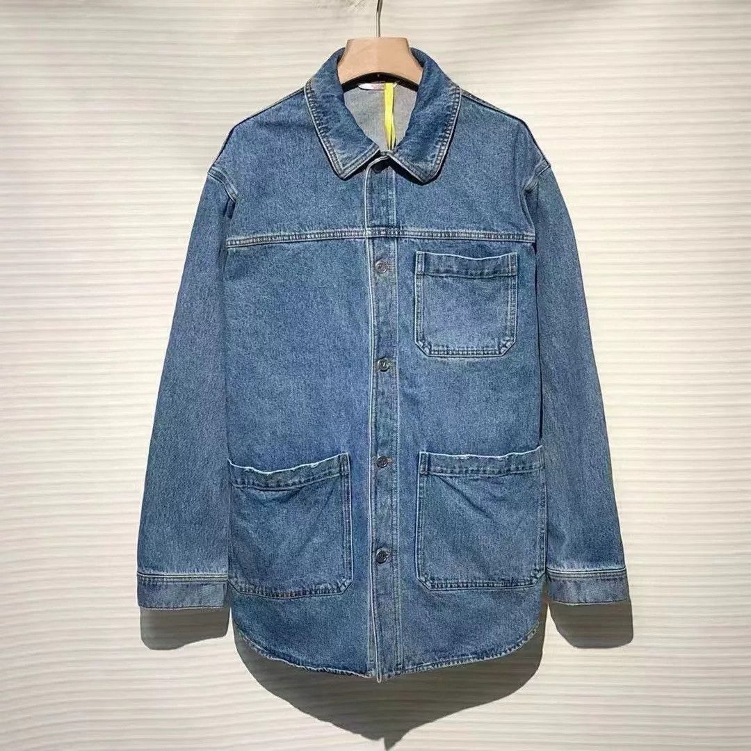 Valentino Valentino SS22 Logo Print Denim Jacket Men's Size US M / EU 48-50 / 2 - 1 Thumbnail