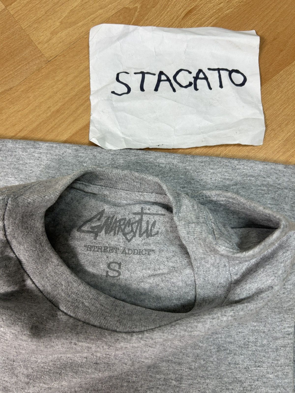 Gnarcotic × Rap Tees Gnarcotic Lil Gnar Weed Peace Sign Tee Grey Size US S / EU 44-46 / 1 - 5 Thumbnail