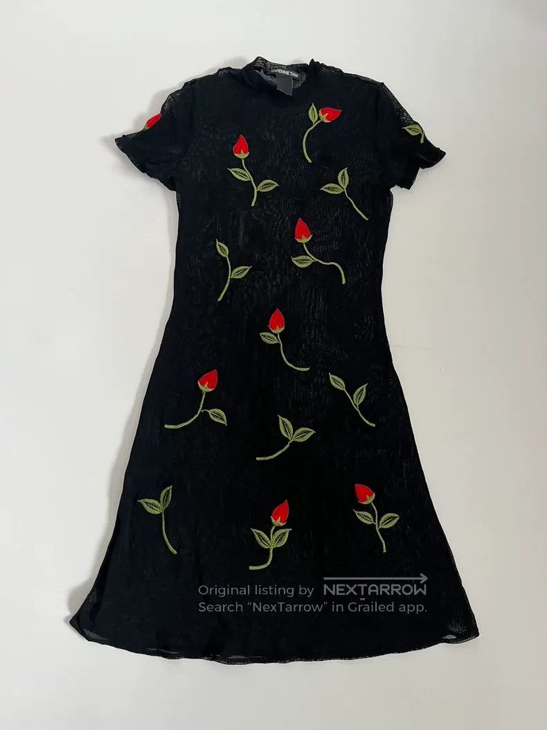 Vivienne Tam Vivienne Tam Embroidered Floral Tulle Dress Top Size S / US 4 / IT 40 - 1 Thumbnail
