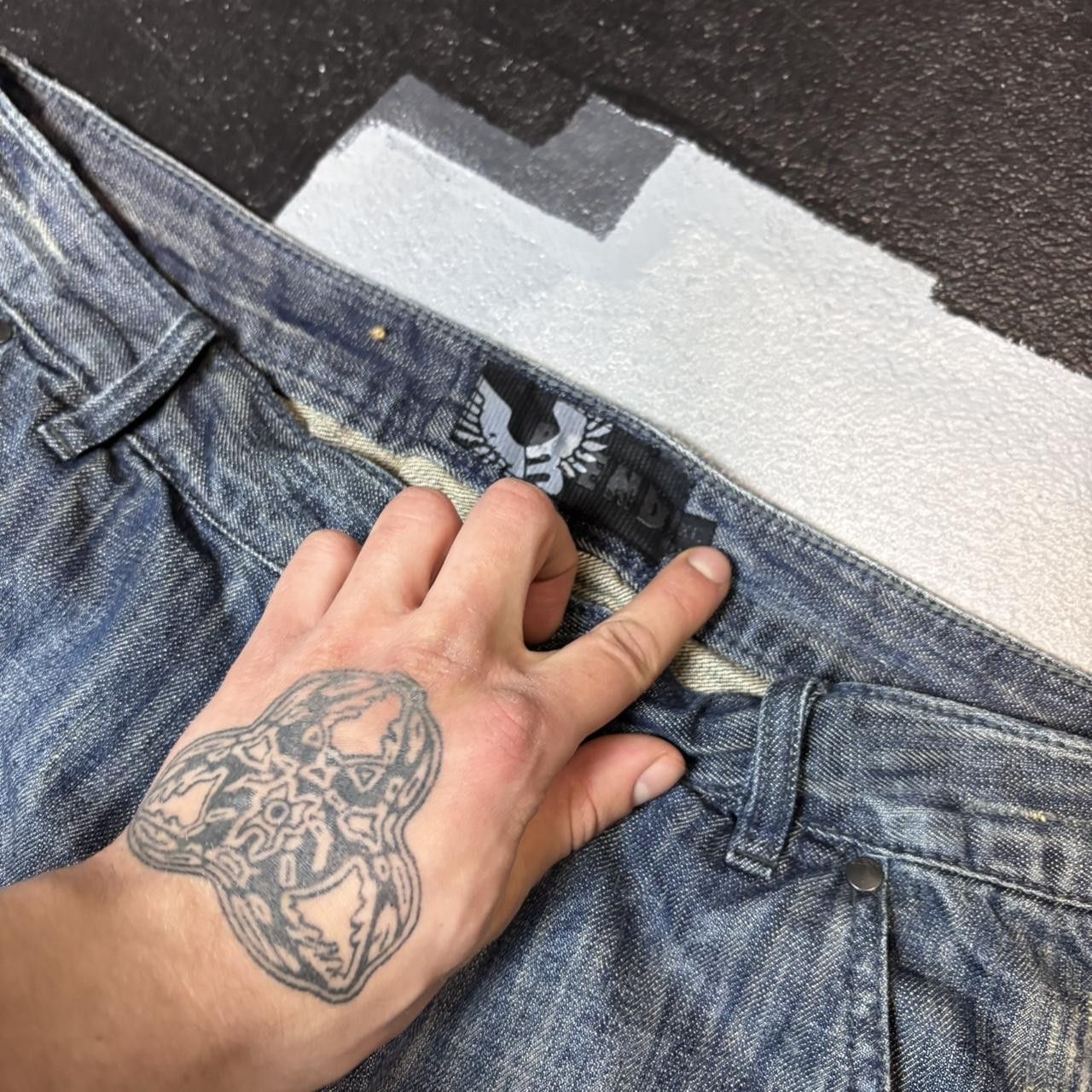 Japanese Brand × Vintage Vintage y2k baggy skater denim shorts Size US 38 / EU 54 - 4 Thumbnail