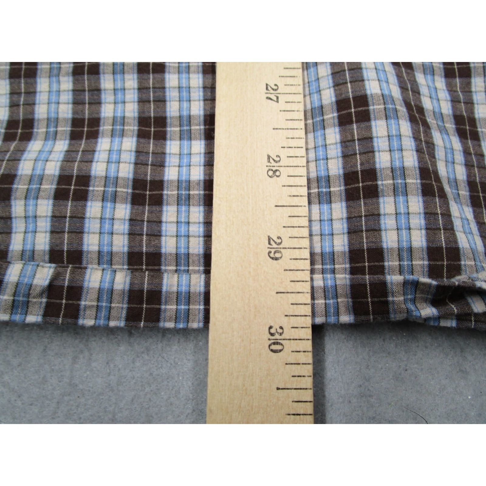 Vintage LARRY MAHAN Shirt Mens M Brown Plaid Button-Up Pearl Snaps Western Workwear Size US M / EU 48-50 / 2 - 6 Thumbnail