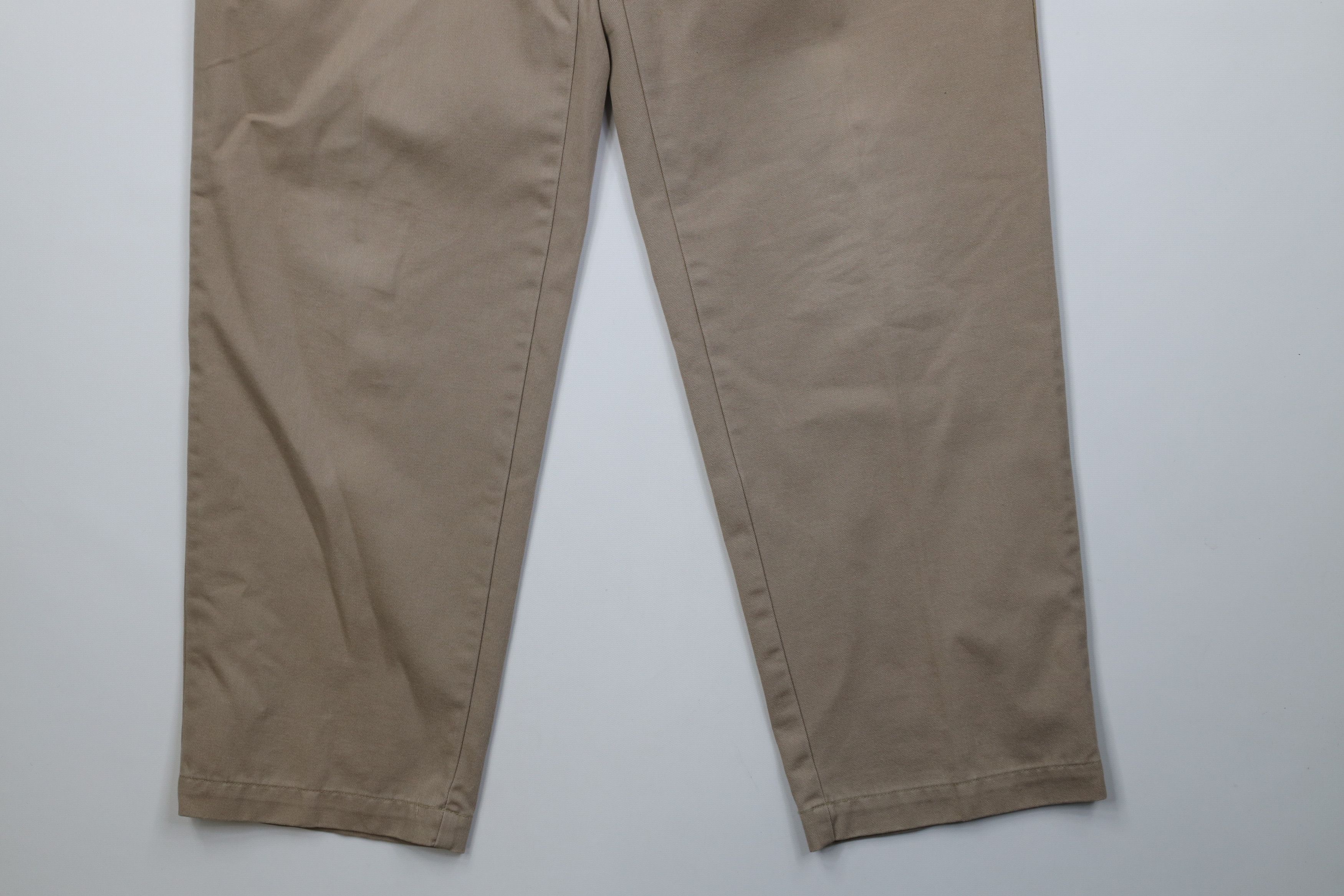Ralph Lauren Vintage 90s Ralph Lauren Wide Leg Chino Pants Cotton Beige Size US 32 / EU 48 - 4 Thumbnail