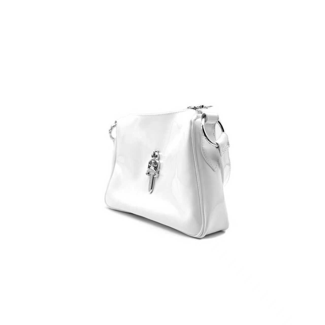 Chrome Hearts Chrome Hearts Silver Dagger Leather White Chicken Nugget Bag Size ONE SIZE - 2 Thumbnail