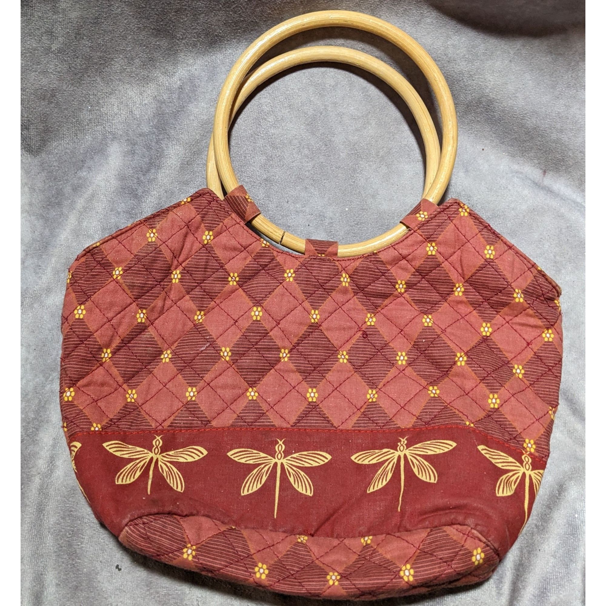 Other Ms. Millie Collection Quilted Dragonfly Handbag Size ONE SIZE - 7 Thumbnail
