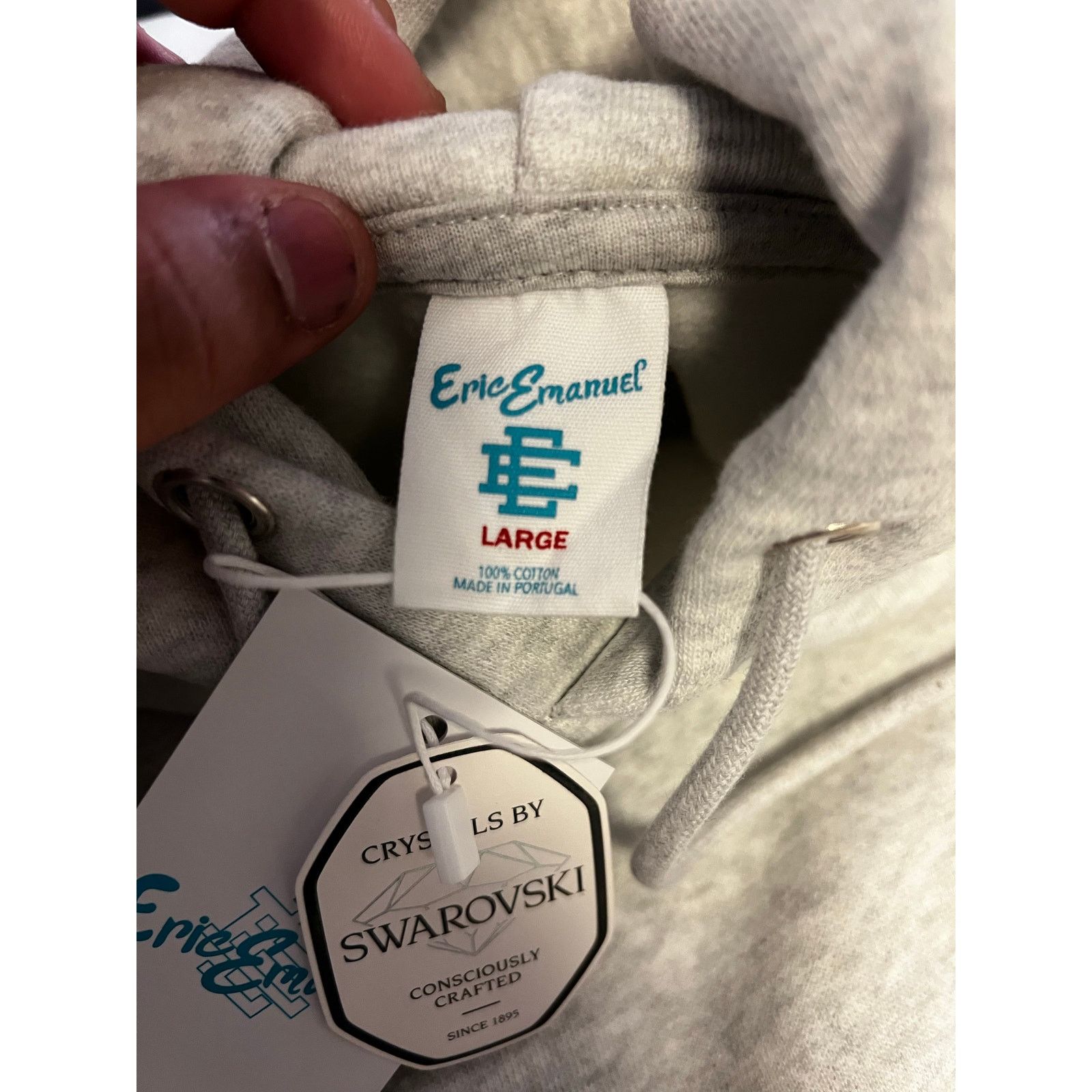 Eric Emanuel Eric Emanuel EE Swarovski Hoodie Grey Size US L / EU 52-54 / 3 - 3 Thumbnail