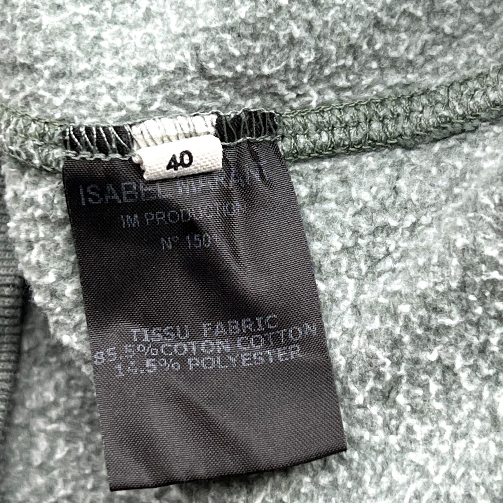 Isabel Marant VINTAGE Isabel Marantz Etoile Womens Sweatshirt Size 40 Green Crewneck Pullover Regular Cotton Canvas Long Sleeve Crewneck Sweatshirt Womens Size S / US 4 / IT 40 - 4 Thumbnail