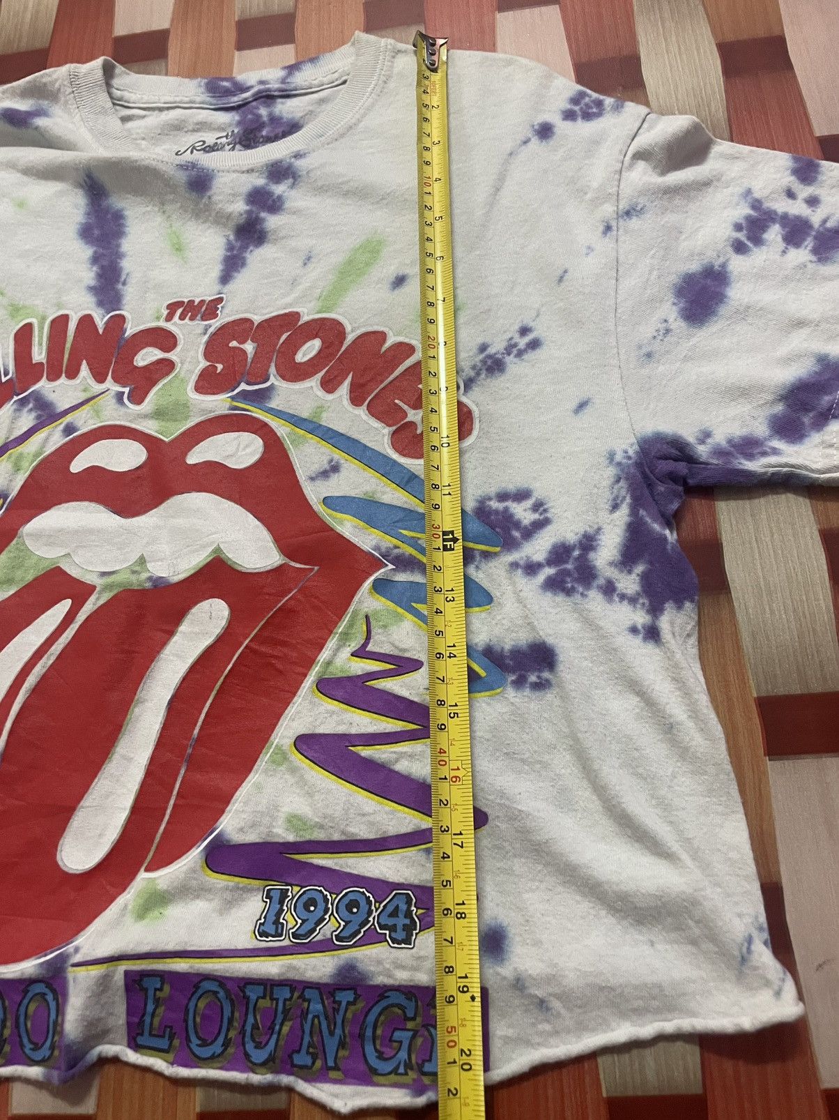 Band Tees The Rolling Stone Voodoo Lounge Tie Dye Cropped Tshirt Size M / US 6-8 / IT 42-44 - 7 Thumbnail