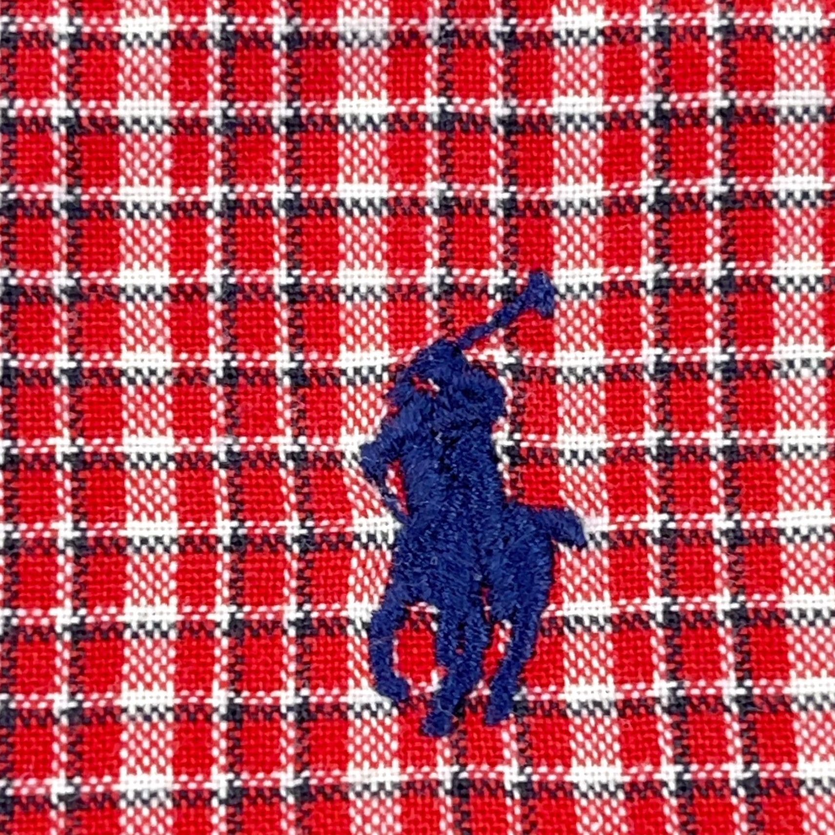 Ralph Lauren Ralph Lauren Shirt Men XL Red Plaid Button-Up Oxford Cloth Blake Blue Pony Adult Size US XL / EU 56 / 4 - 5 Thumbnail
