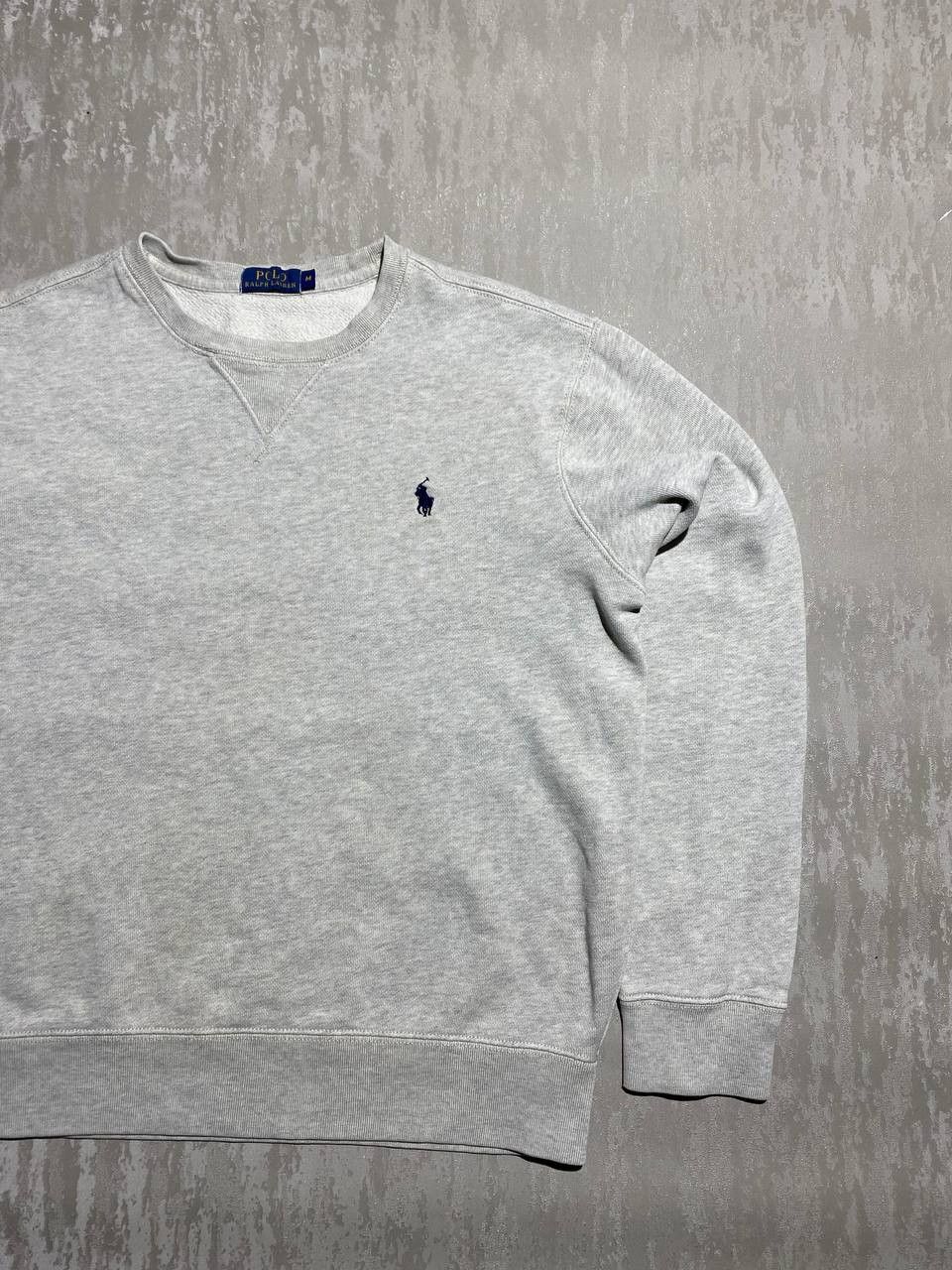 Polo Ralph Lauren × Vintage Mens Polo Ralph Lauren Grey Sweatshirt Crew Neck Small Logo Size US M / EU 48-50 / 2 - 3 Thumbnail
