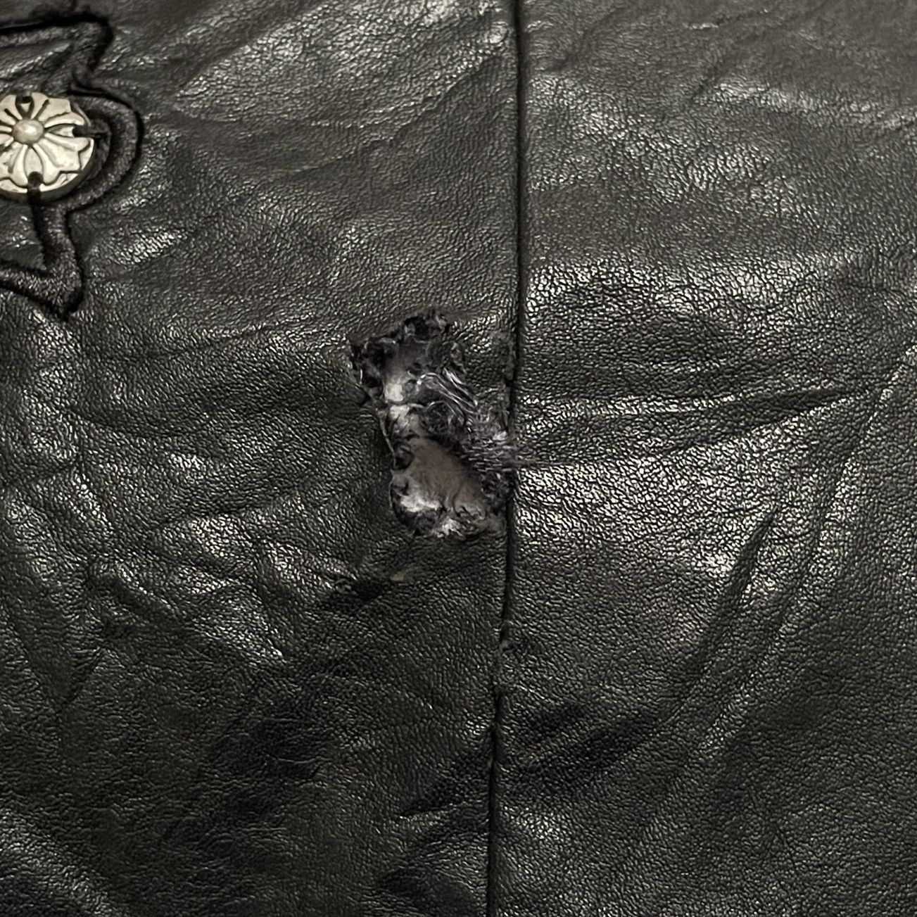 Japanese Brand Vintage Japanese Brand Yifan Leather Parka 2000s Size US L / EU 52-54 / 3 - 9 Thumbnail
