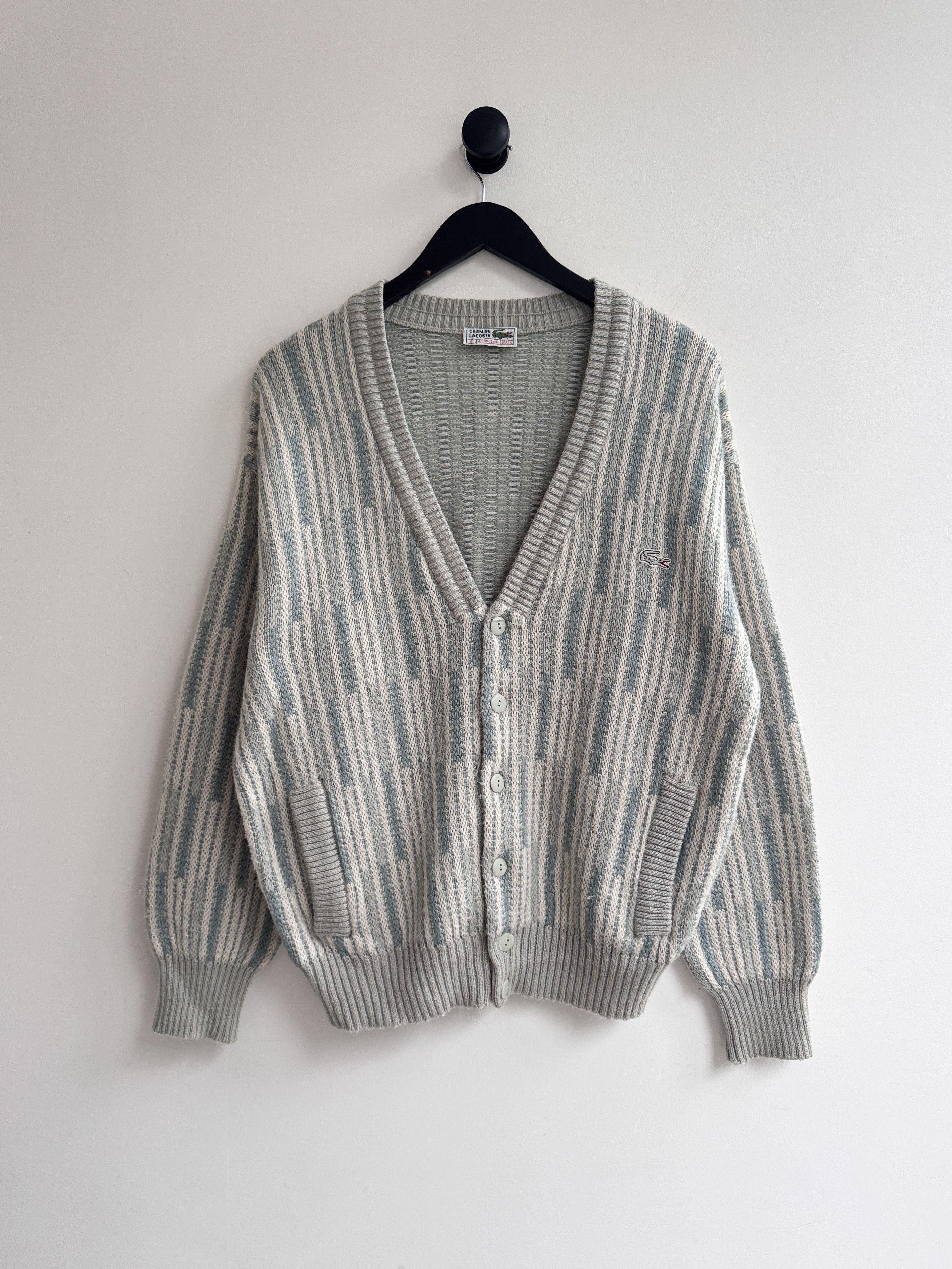Lacoste Vintage Lacoste Chemise Knit Cardigan Sweater Size US M / EU 48-50 / 2 - 1 Thumbnail