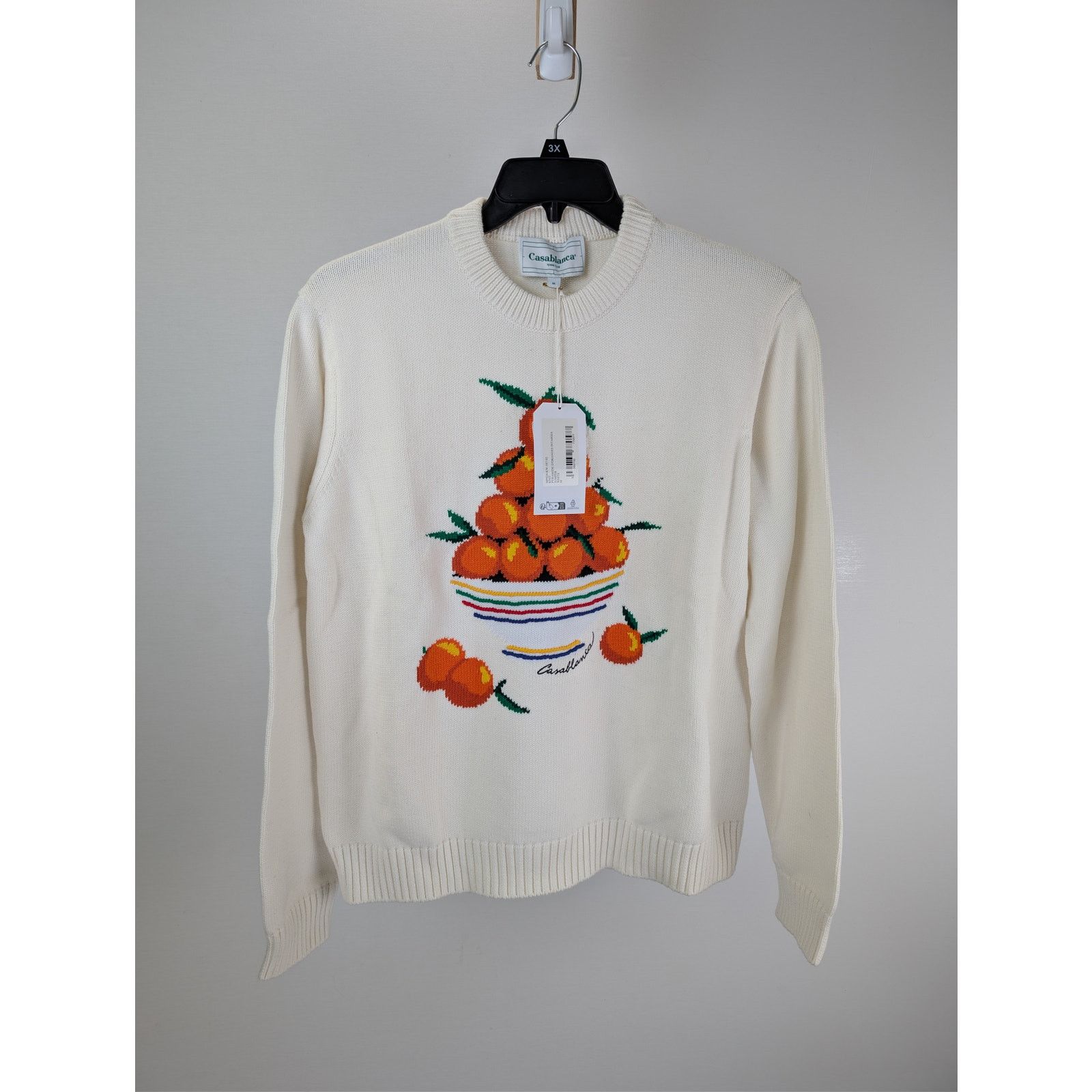 Casablanca o1rshd1 CC20 Jumper Pyramide D'oranges Intarsia Sweatshirt Size US M / EU 48-50 / 2 - 1 Thumbnail