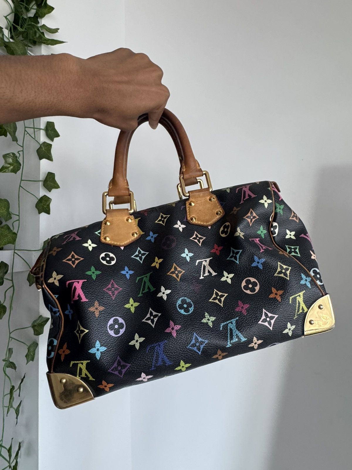 Louis Vuitton × Takashi Murakami Louis Vuitton x Murakami Vintage Leather Speedy Bag Size ONE SIZE - 3 Thumbnail