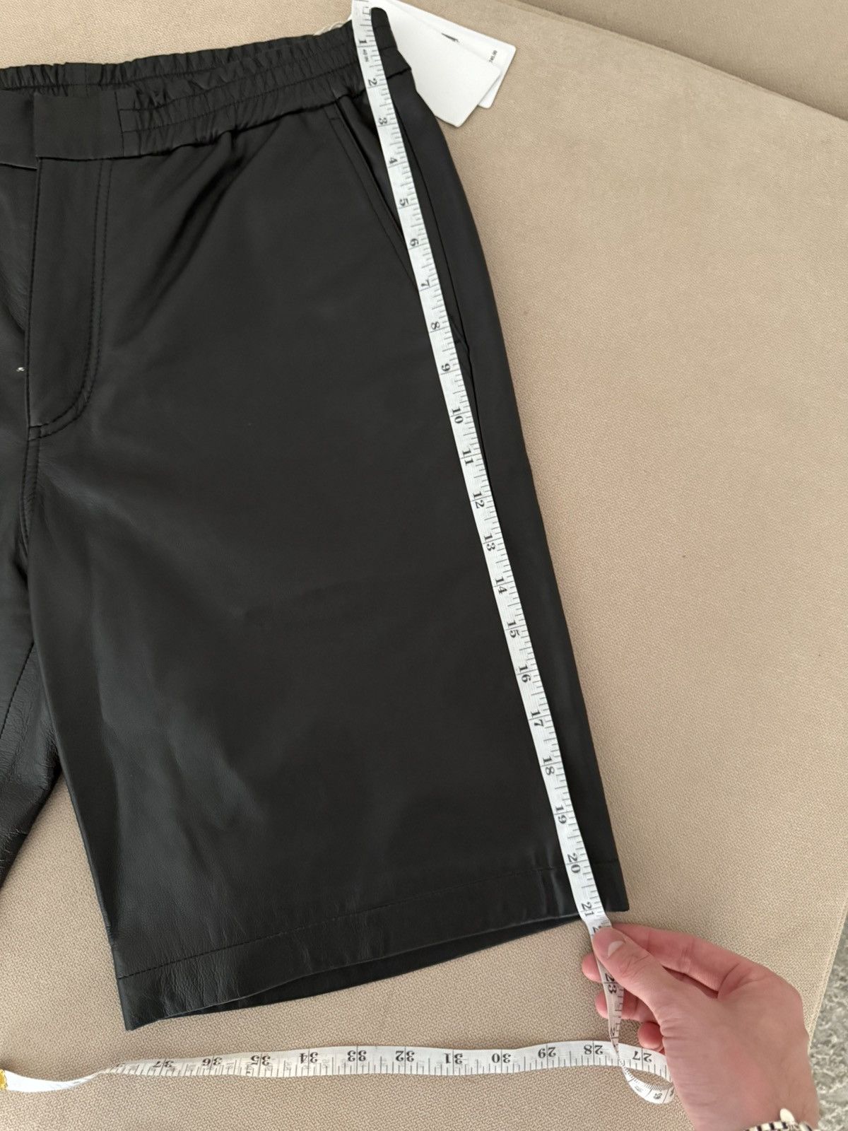 NN07 Nn07 No Nationality Leather Keanu 8232 Shorts Black Size US 31 - 12 Thumbnail