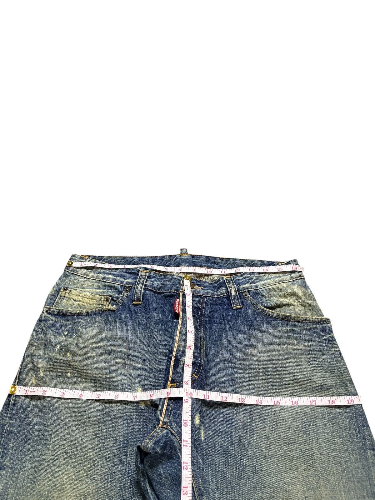 Dsquared2 Vintage Dsquared Mud Wash Distressed Jeans Size US 33 - 13 Thumbnail