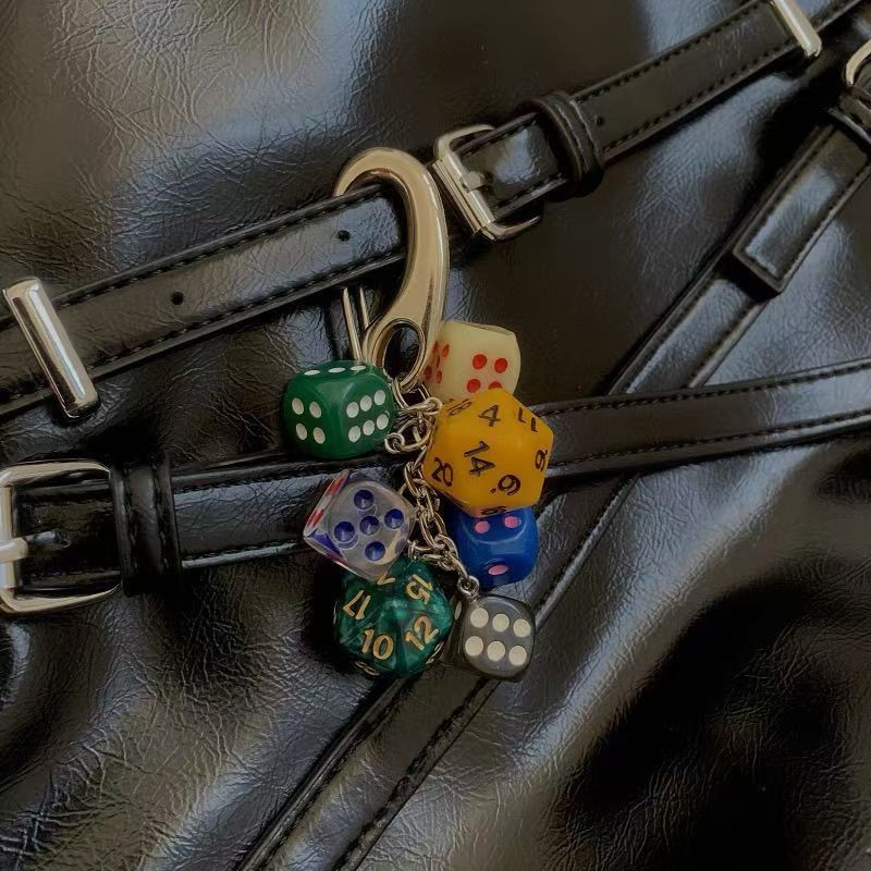 Other Multicolor Dice Key Chain Size ONE SIZE - 2 Thumbnail