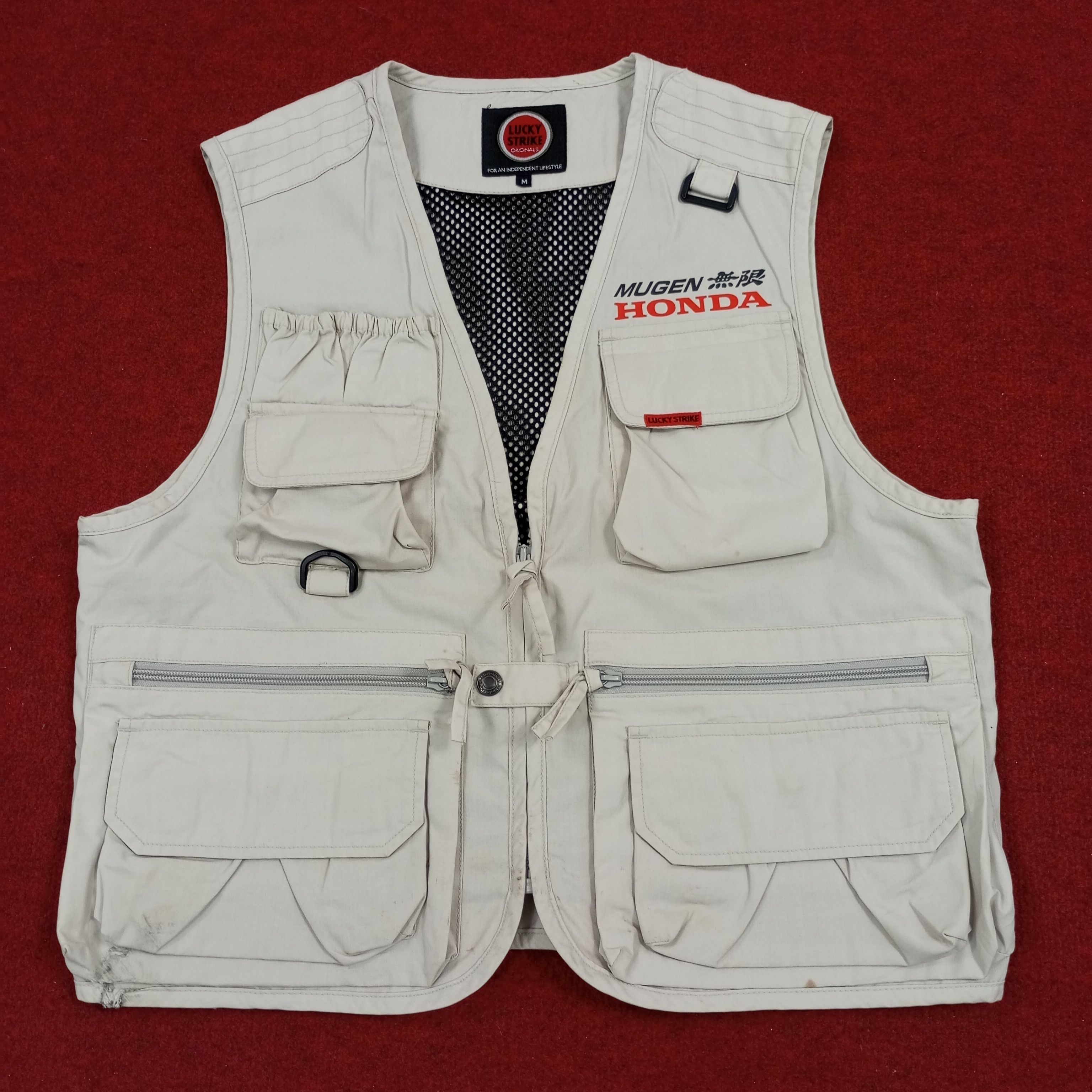 Vintage Lucky Strike X Mugen Honda Custom Art Motorsports Vest Size US M / EU 48-50 / 2 - 3 Thumbnail