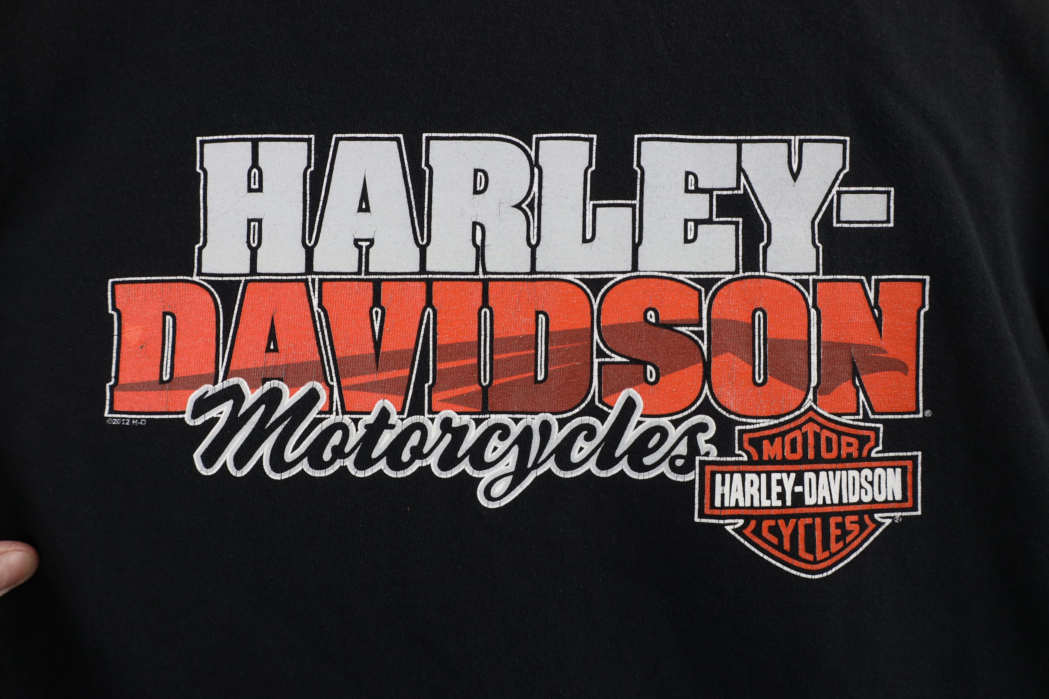 Harley Davidson × Vintage Vintage Y2K Harley Davidson Spell Out Skull Skeleton T-Shirt Size US M / EU 48-50 / 2 - 4 Thumbnail