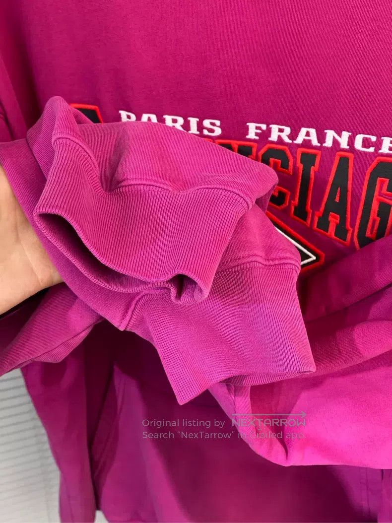 Balenciaga Balenciaga Pink Double B Batman Embroidered Logo Hoodie Sw Size US M / EU 48-50 / 2 - 4 Thumbnail