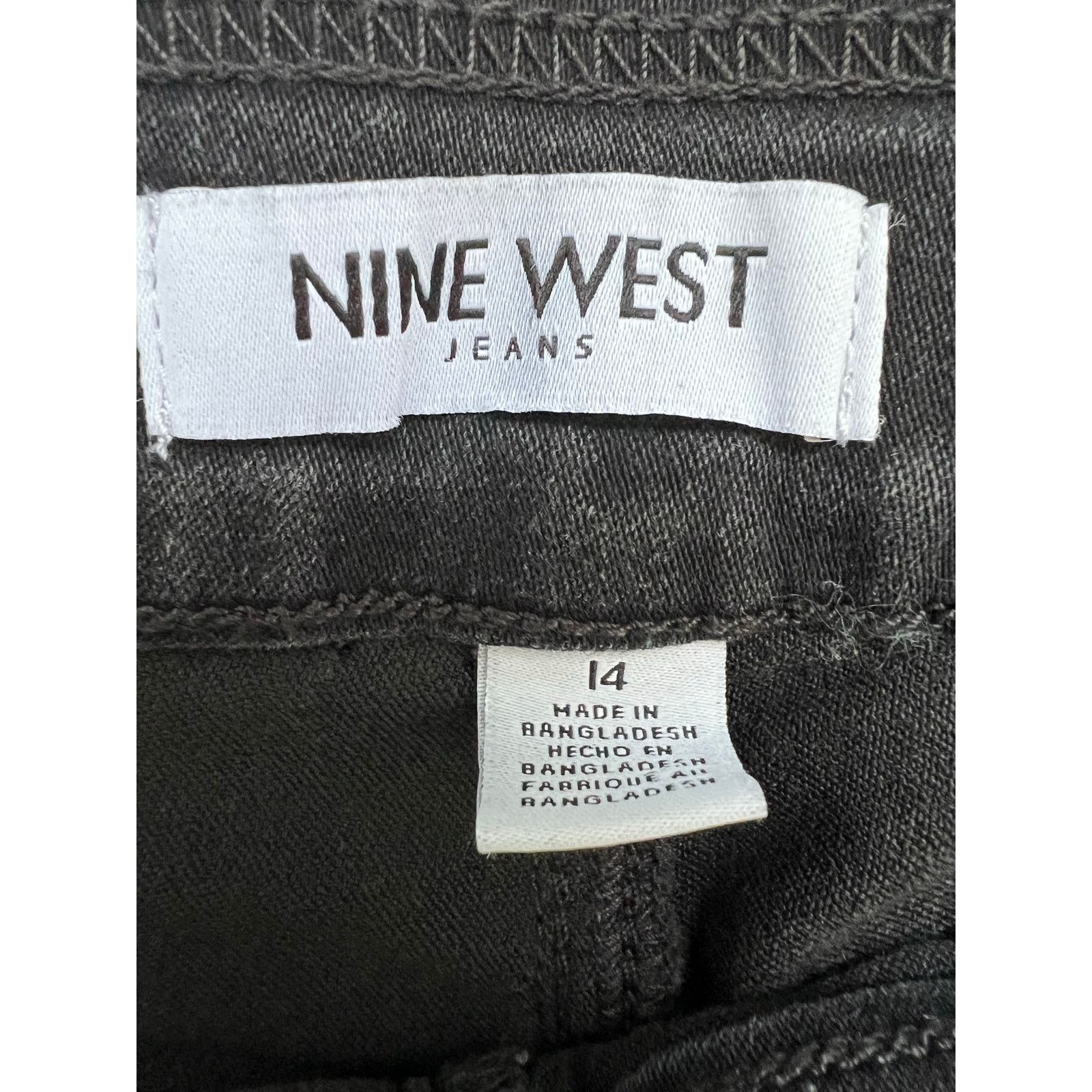 Nine West Nine West Heidi Pull On Straight Black Jeans Size 14 Size 36" / US 14 / IT 50 - 5 Thumbnail