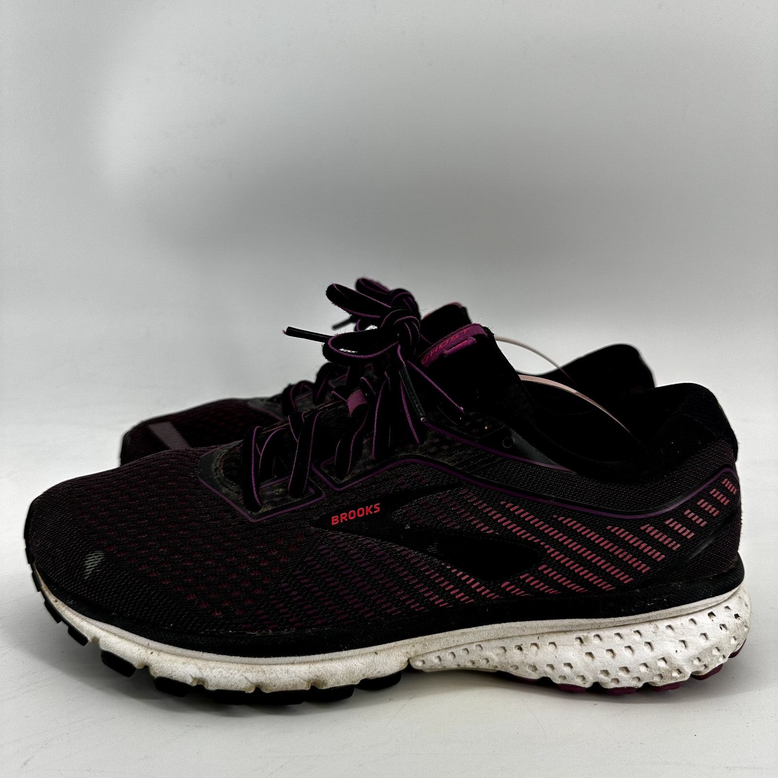 Brooks Running Men Brooks Ghost 12 Running Shoes Sneakers Road Black Purple 9