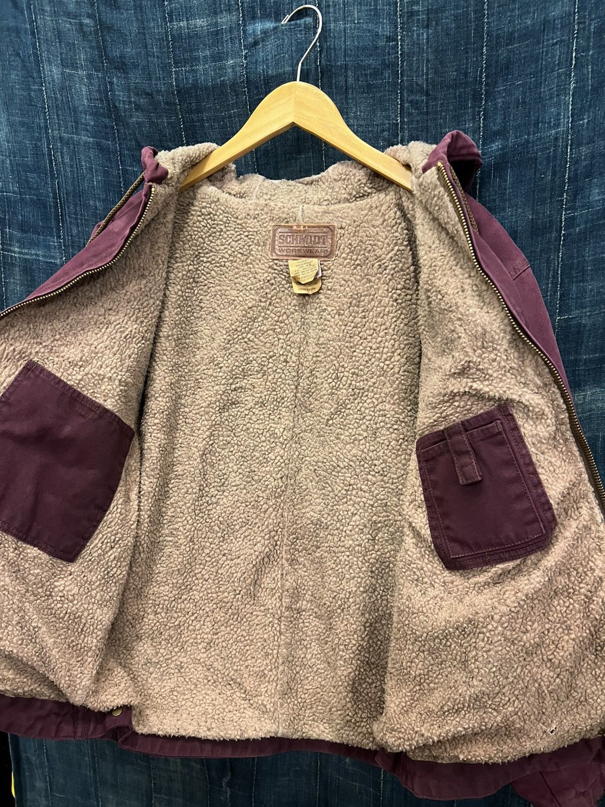 Carhartt Plum Purple Schmitt Sherpa Jacket Size US S / EU 44-46 / 1 - 5 Thumbnail