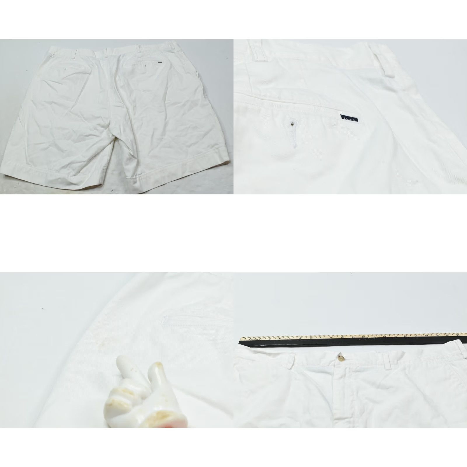 Polo Ralph Lauren Polo Ralph Lauren Shorts Mens 42 White Classic Fit Cotton Chino Casual 100% Size US XL / EU 56 / 4 - 8 Thumbnail