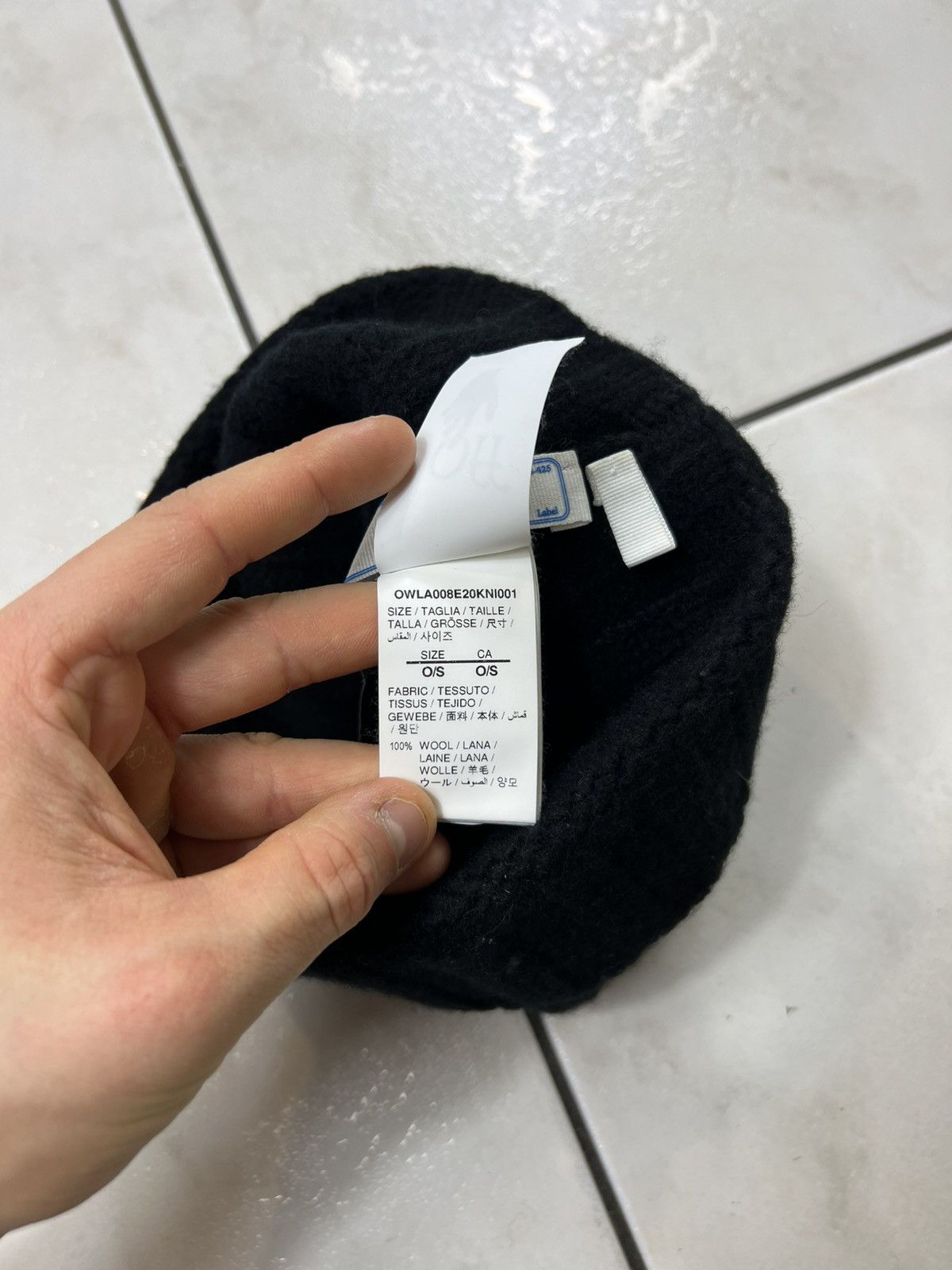 Off-White Off-white ribbed wool classic logo beanie Virgil Abloh hat Size ONE SIZE - 8 Thumbnail
