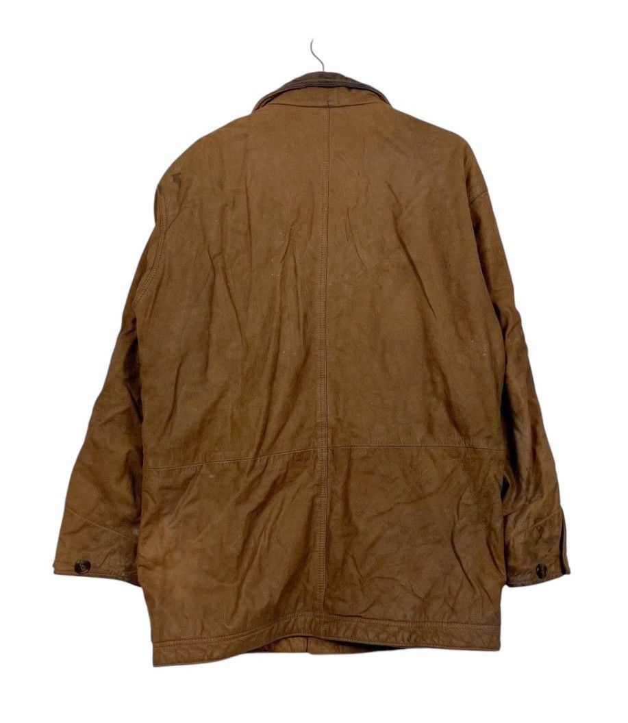 L.L. Bean × Vintage 💥MOLESKIN LEATHER LL BEAN RICH BROWN JACKET Size US L / EU 52-54 / 3 - 7 Thumbnail