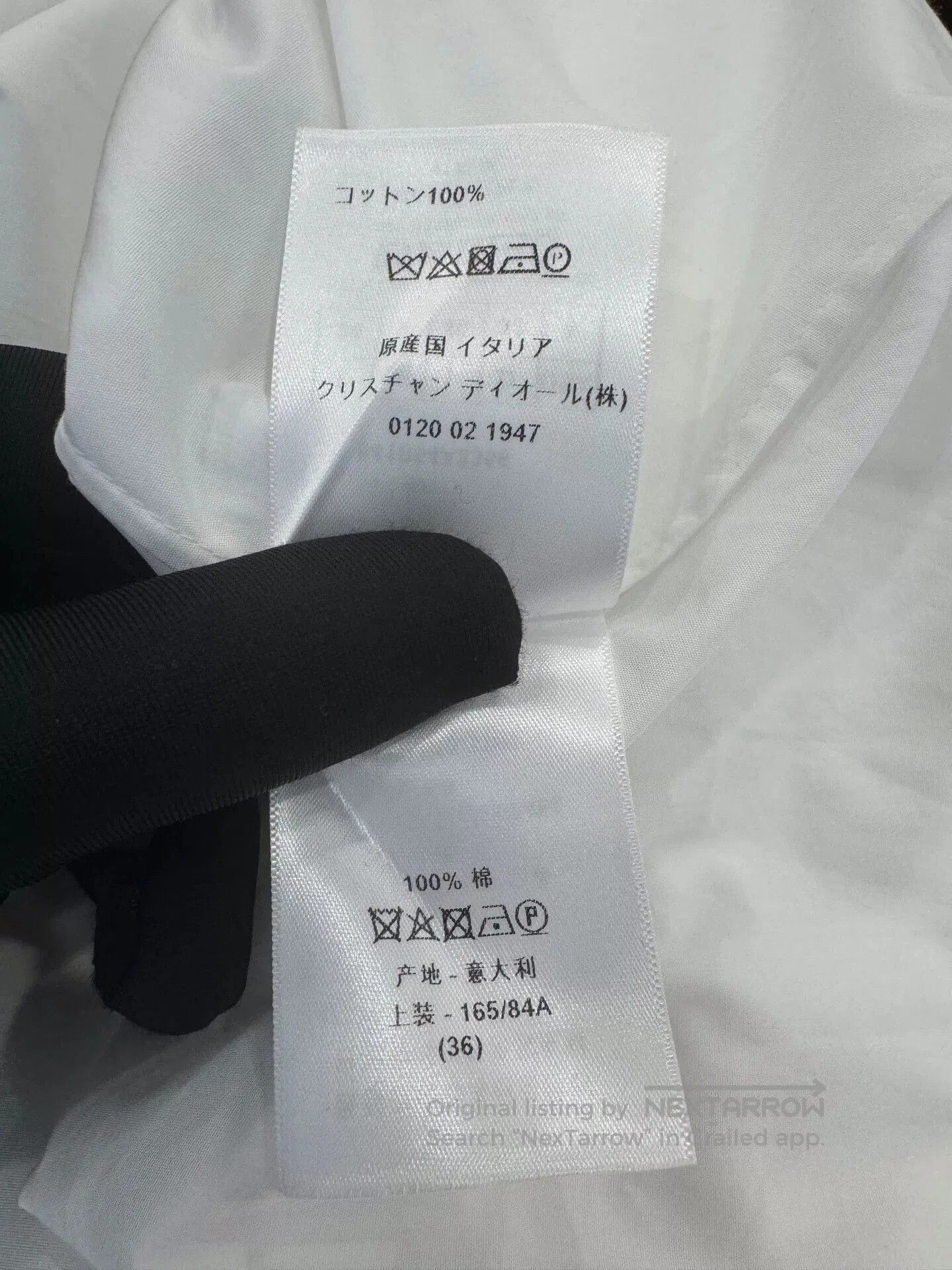 Dior Dior Bee CD Logo White Women's Shirt Dress. Size XS / US 0-2 / IT 36-38 - 7 Thumbnail