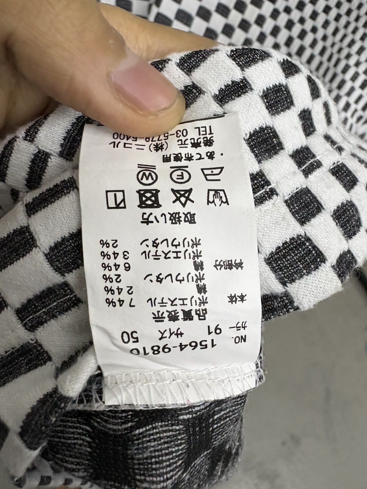 Yohji Yamamoto Vintage Nicole Club Pour Homme Waffle Henley Neck Shirt Size US L / EU 52-54 / 3 - 9 Thumbnail