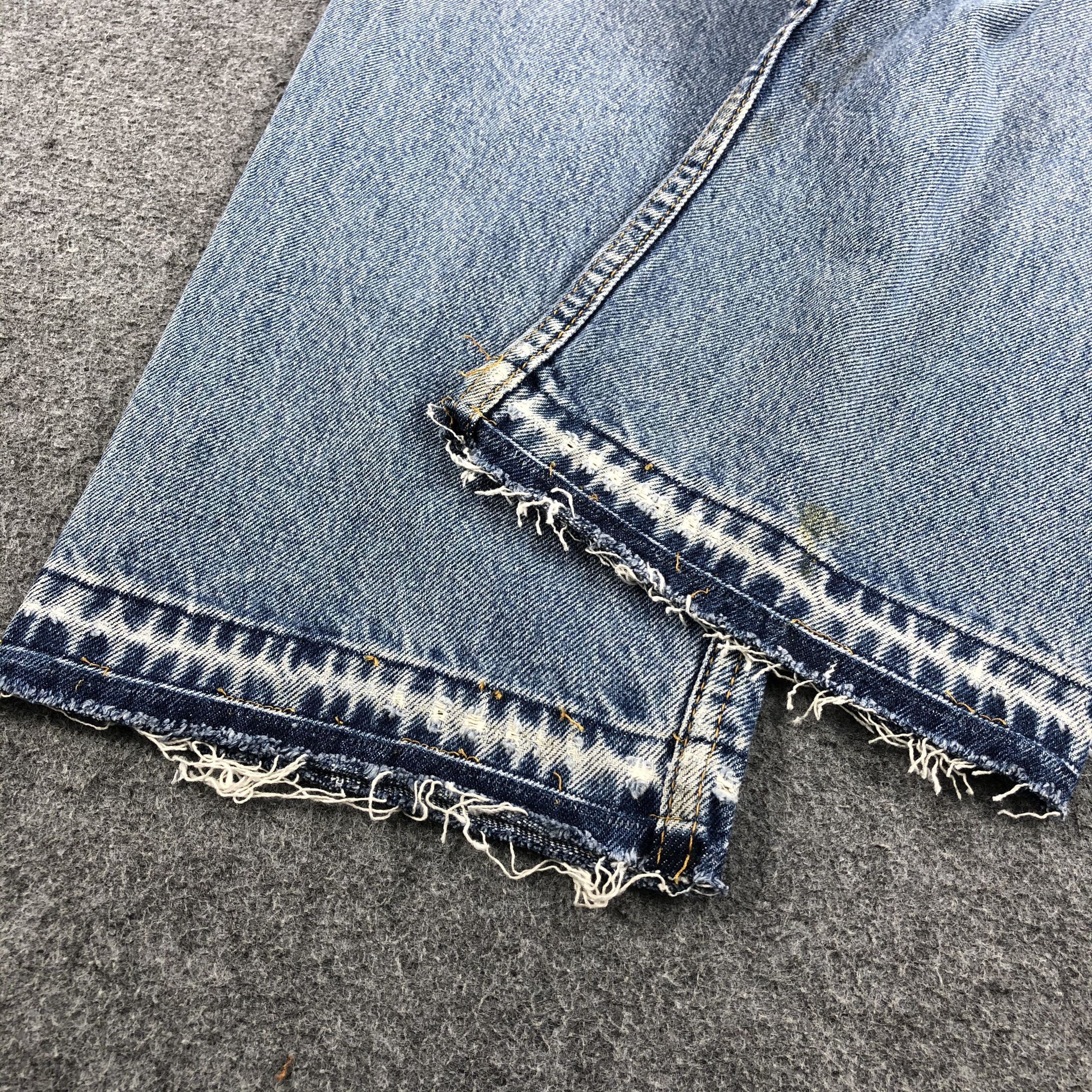 Levi's Vintage Levis Jeans Faded Blue Distressed Denim KJ428 Size US 33 - 6 Thumbnail