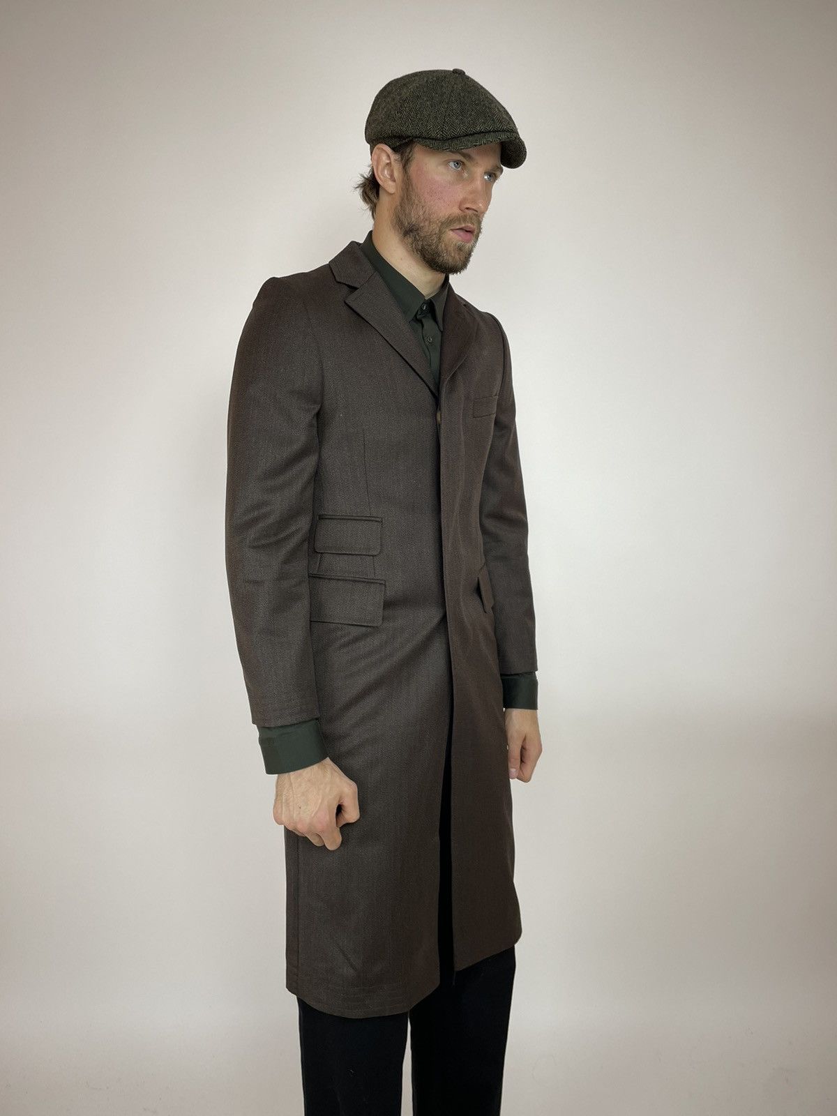 Other DOLZER Wool Coat Slim fit VITALE BARBERIS CANONICO FABRIC Size US S / EU 44-46 / 1 - 3 Thumbnail