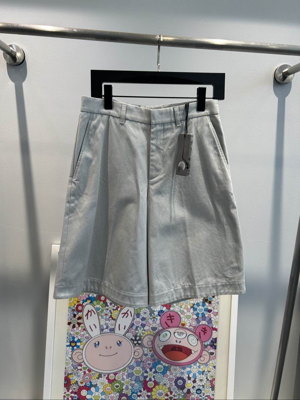 Dior Dior Gray Cotton Shorts Size 28 Size US 28 / EU 44 - 1 Thumbnail