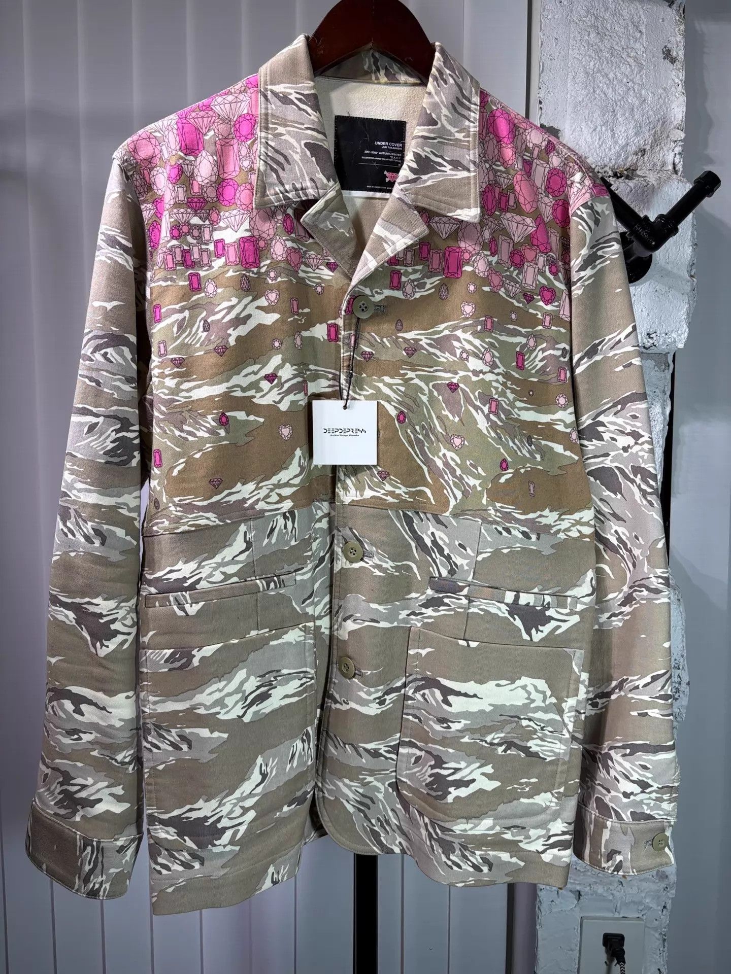 Undercover Undercover 01AW Gem Camo Blazer Collar Work Jacket Size US L / EU 52-54 / 3 - 1 Thumbnail