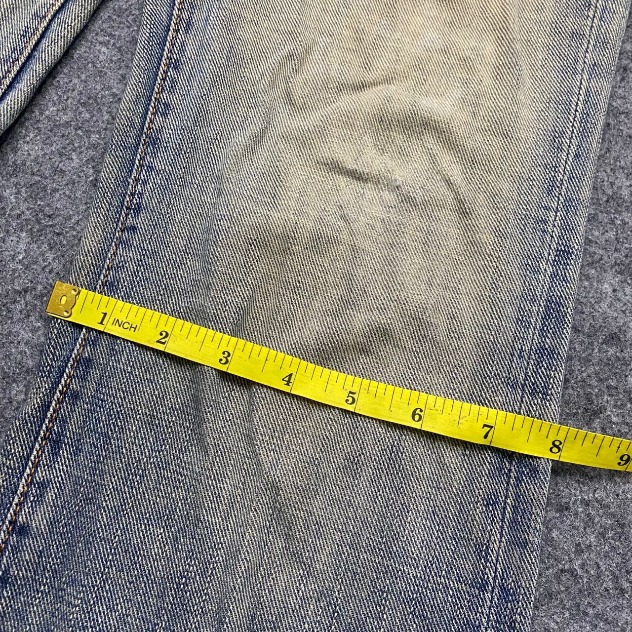 If Six Was Nine 💥Flare💥Vintage G hearts Distressed Denim Size US 31 - 7 Thumbnail