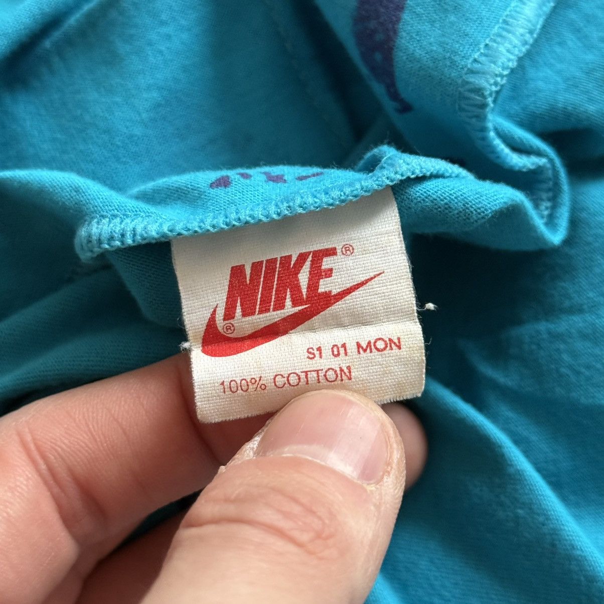 Vintage 90s Rare Nike Athletic Advantage Logo Archive T-Shirt Tee Size US XL / EU 56 / 4 - 6 Thumbnail