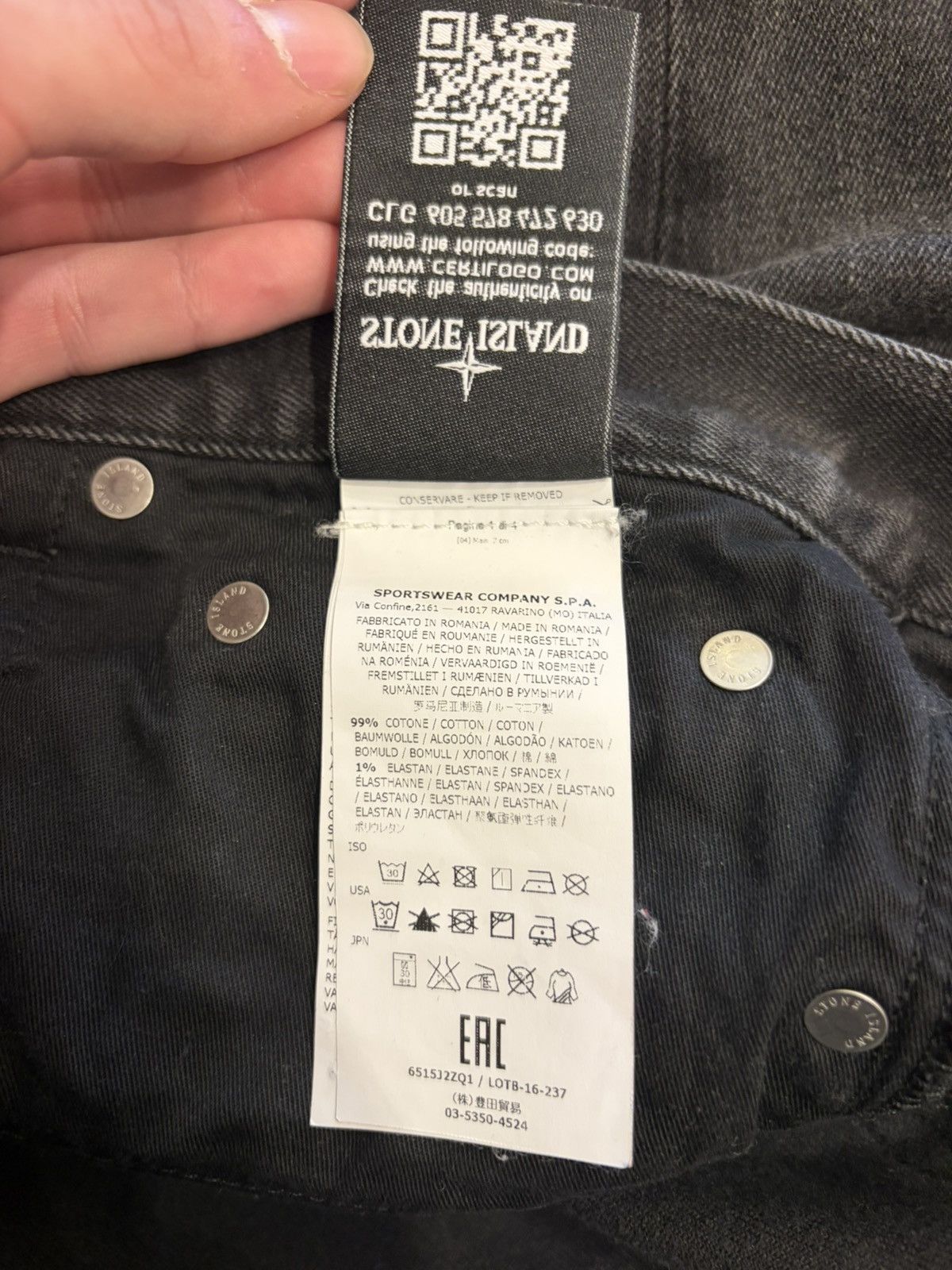 Stone Island Stone Island Slim Fit Jeans Size US 30 / EU 46 - 4 Thumbnail